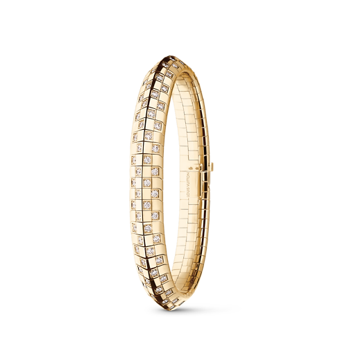 Le Damier de Louis Vuitton Double Row Bracelet, Yellow Gold and Diamonds in Jewellery's Categories Bracelets collections by Louis Vuitton (Product zoom)