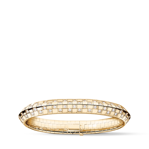 Le Damier de Louis Vuitton Double Row Bracelet, Yellow Gold and Diamonds in Jewellery's Categories Bracelets collections by Louis Vuitton (Product zoom)