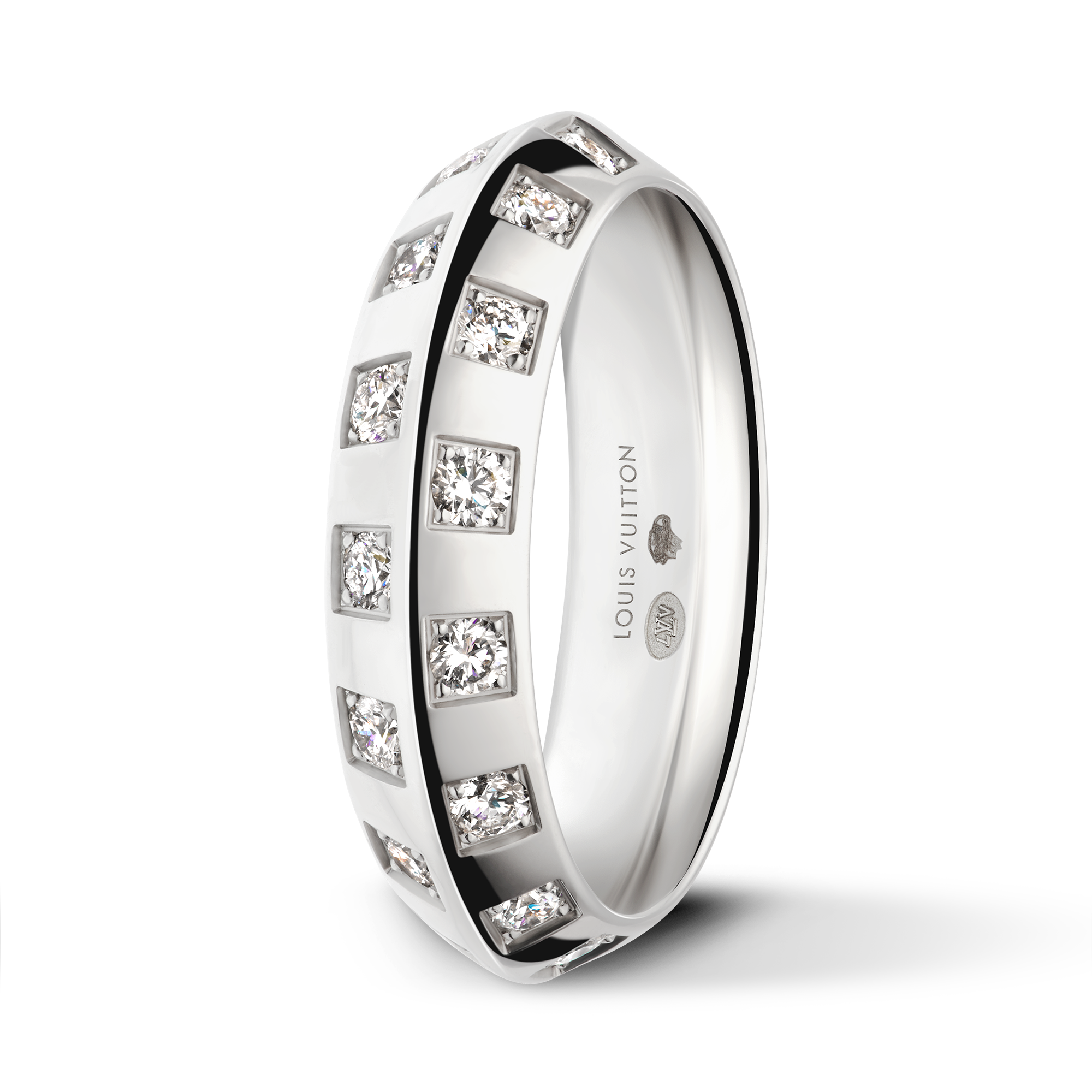 Le Damier de Louis Vuitton 戒指 - 配白K金及鑽石  in 珠寶系列