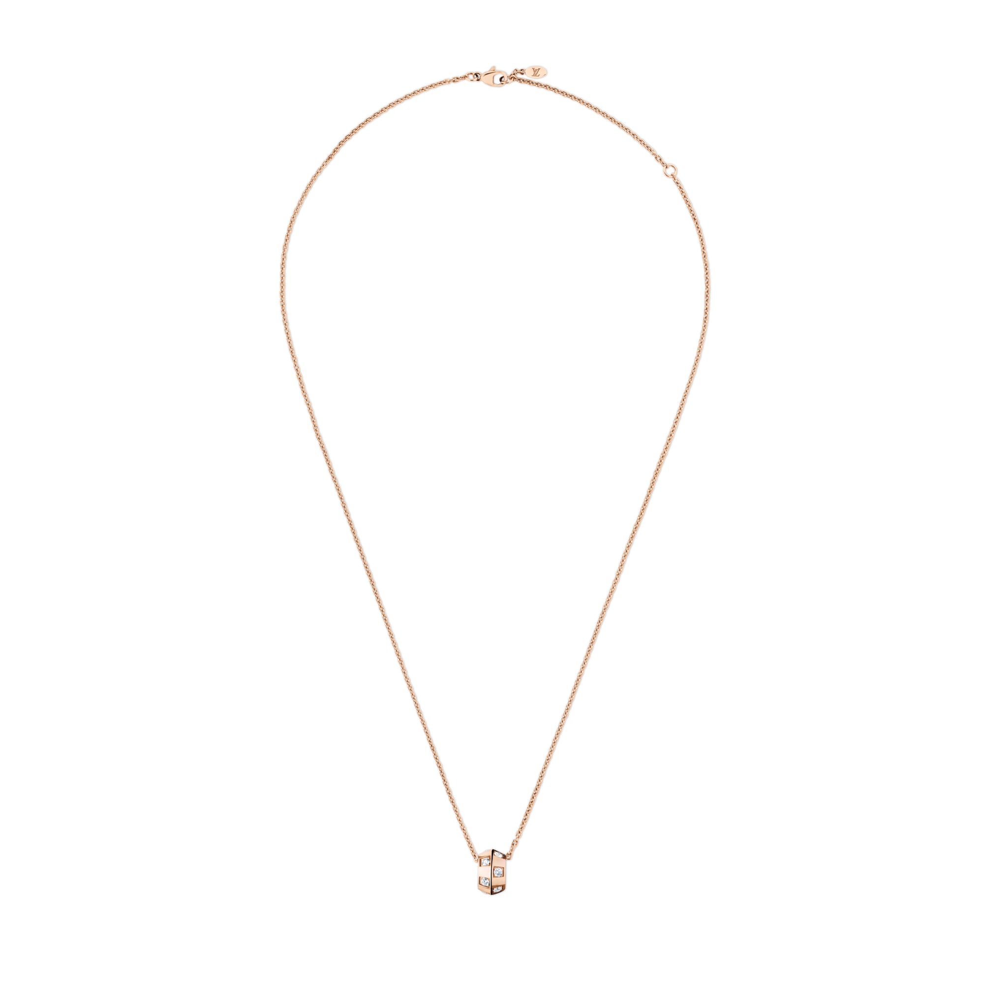 Le Damier de Louis Vuitton 吊墜 - 配玫瑰K金及鑽石  in 珠寶系列