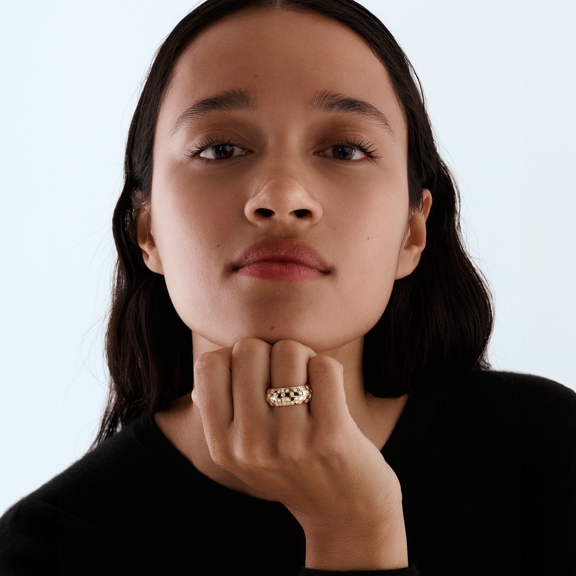 Le Damier de Louis Vuitton Ring, Yellow Gold and Diamonds  in Jewellery