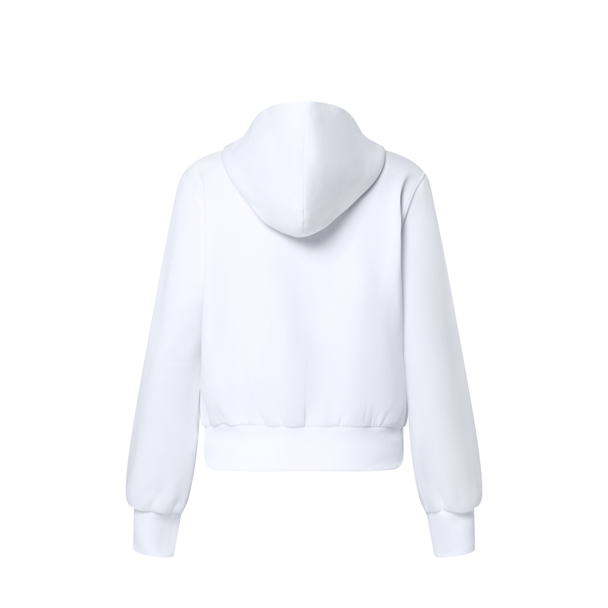 Leather Accent Hoodie  in Women