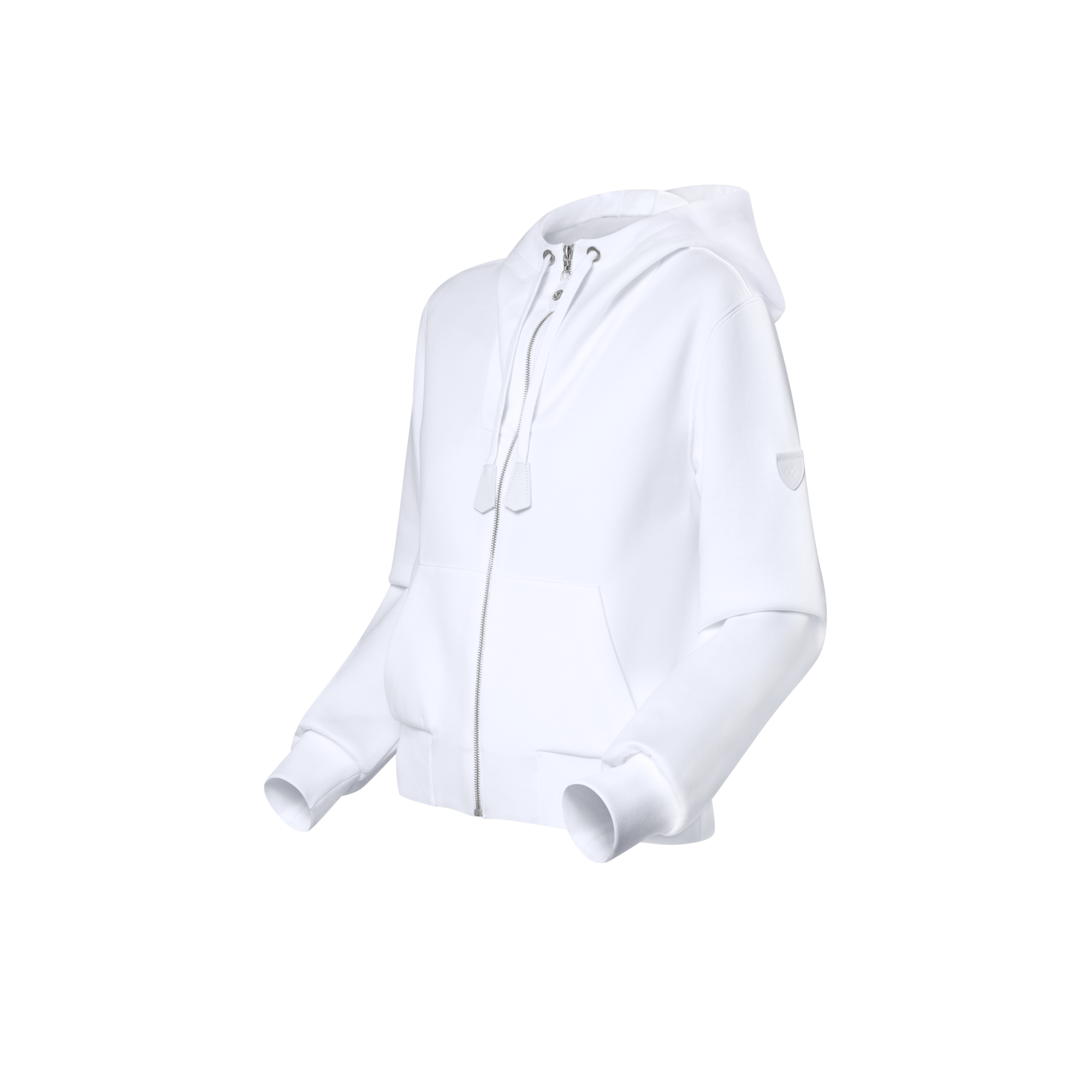 Leather Accent Hoodie  in Women