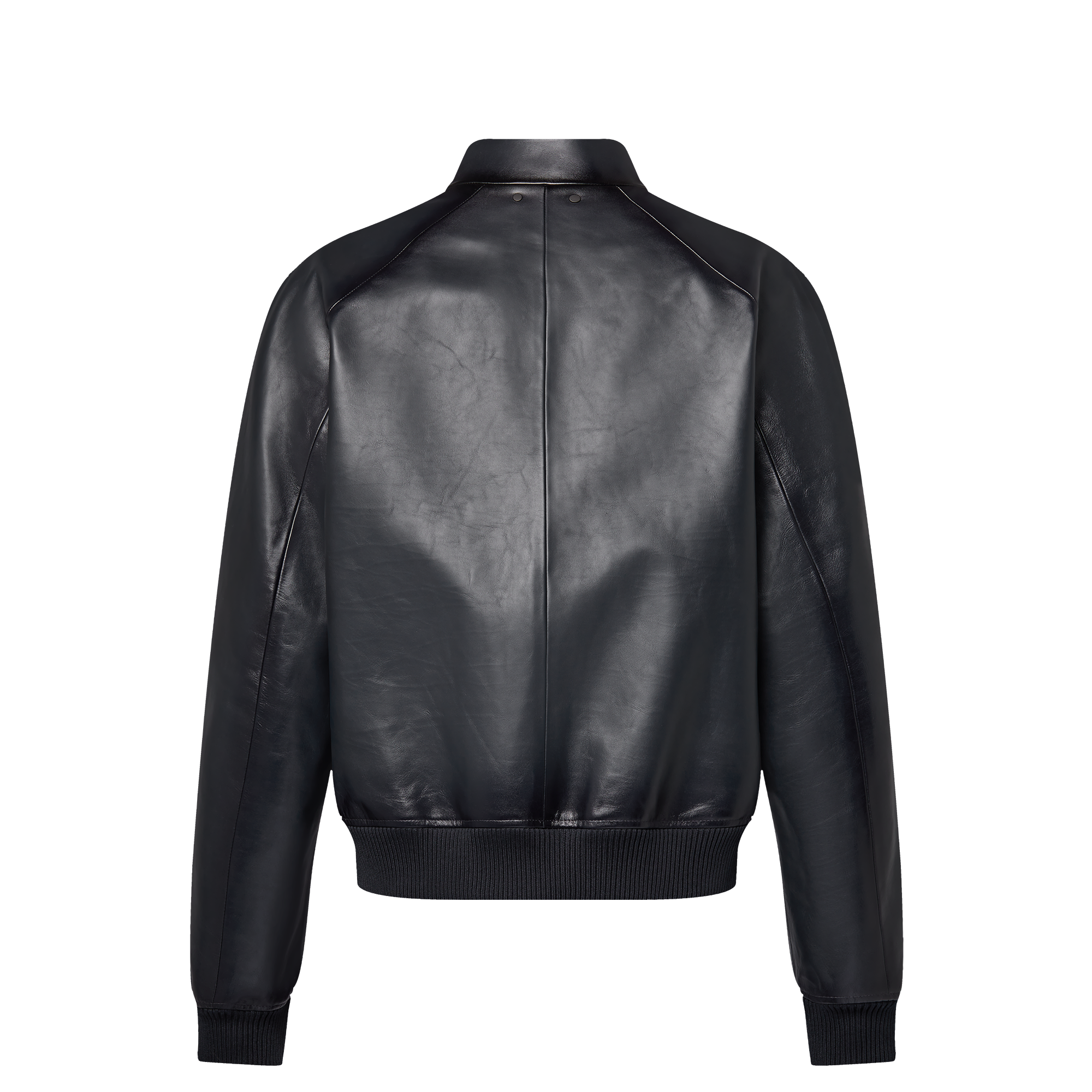 Leather Harrington Jacket  in Men