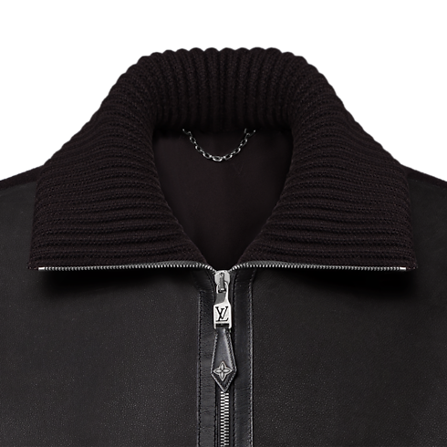 Leather Mix Blouson in Men's New In Men } collections by Louis Vuitton (Product zoom)