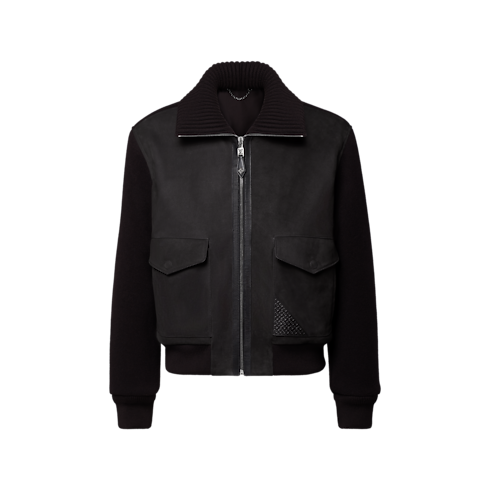 Leather Mix Blouson in Men's New In Men } collections by Louis Vuitton (Product zoom)