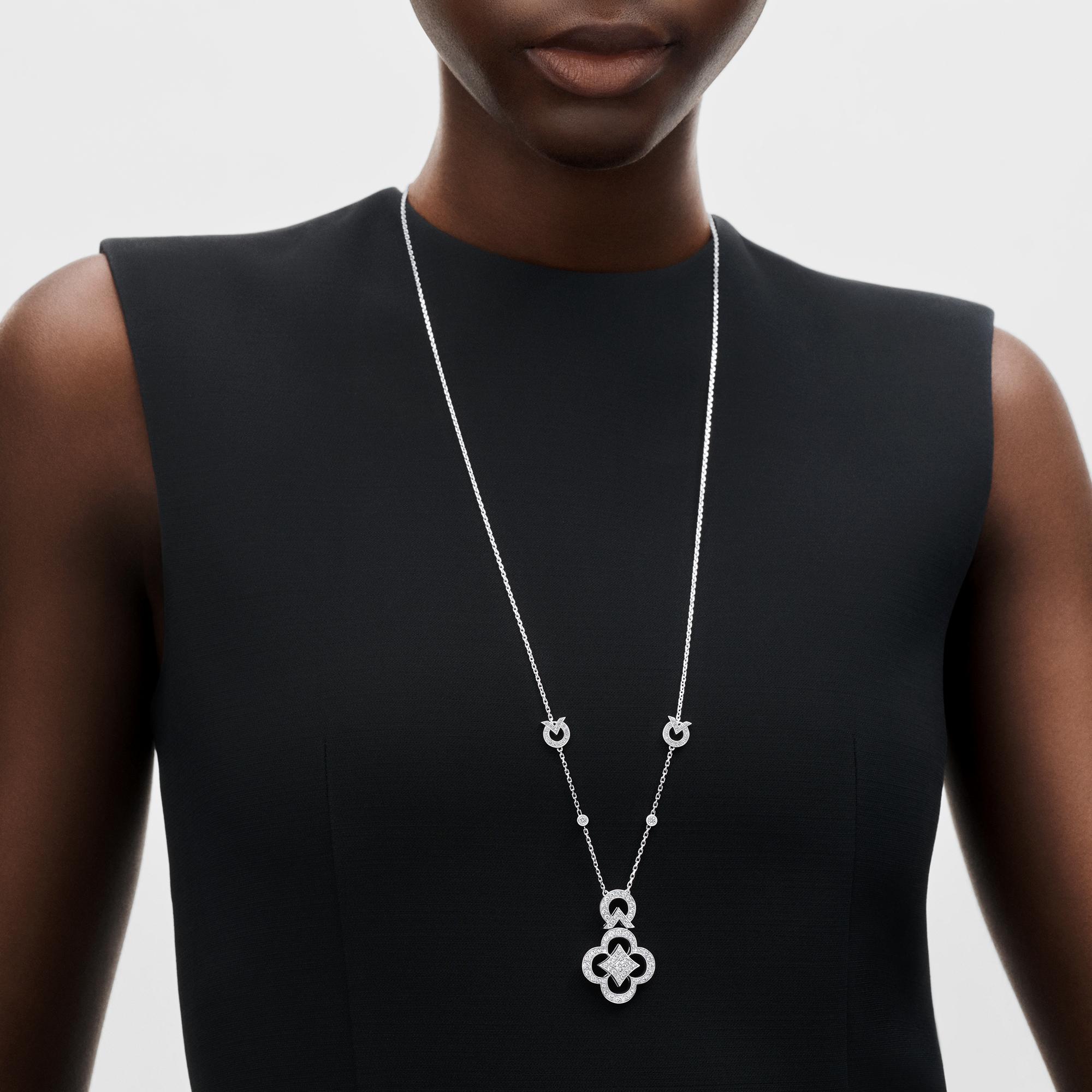 Les Ardentes 白K金配鑽石長頸鏈  in 珠寶系列