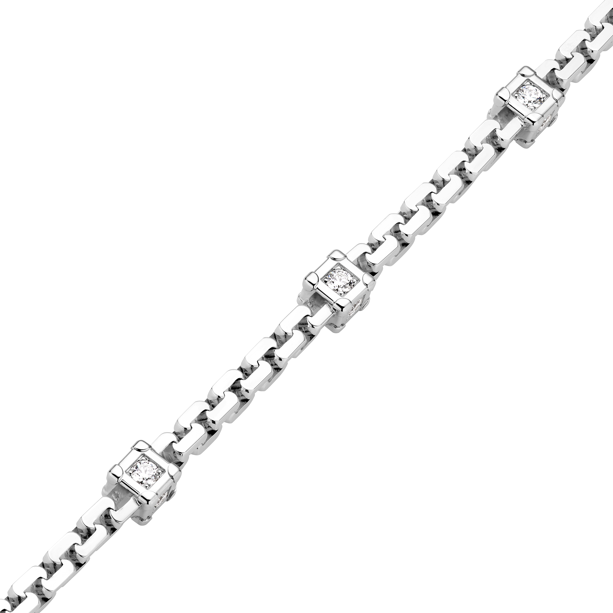 Les Gastons Vuitton Trunk Bracelet, White Gold and Diamonds  in Jewellery