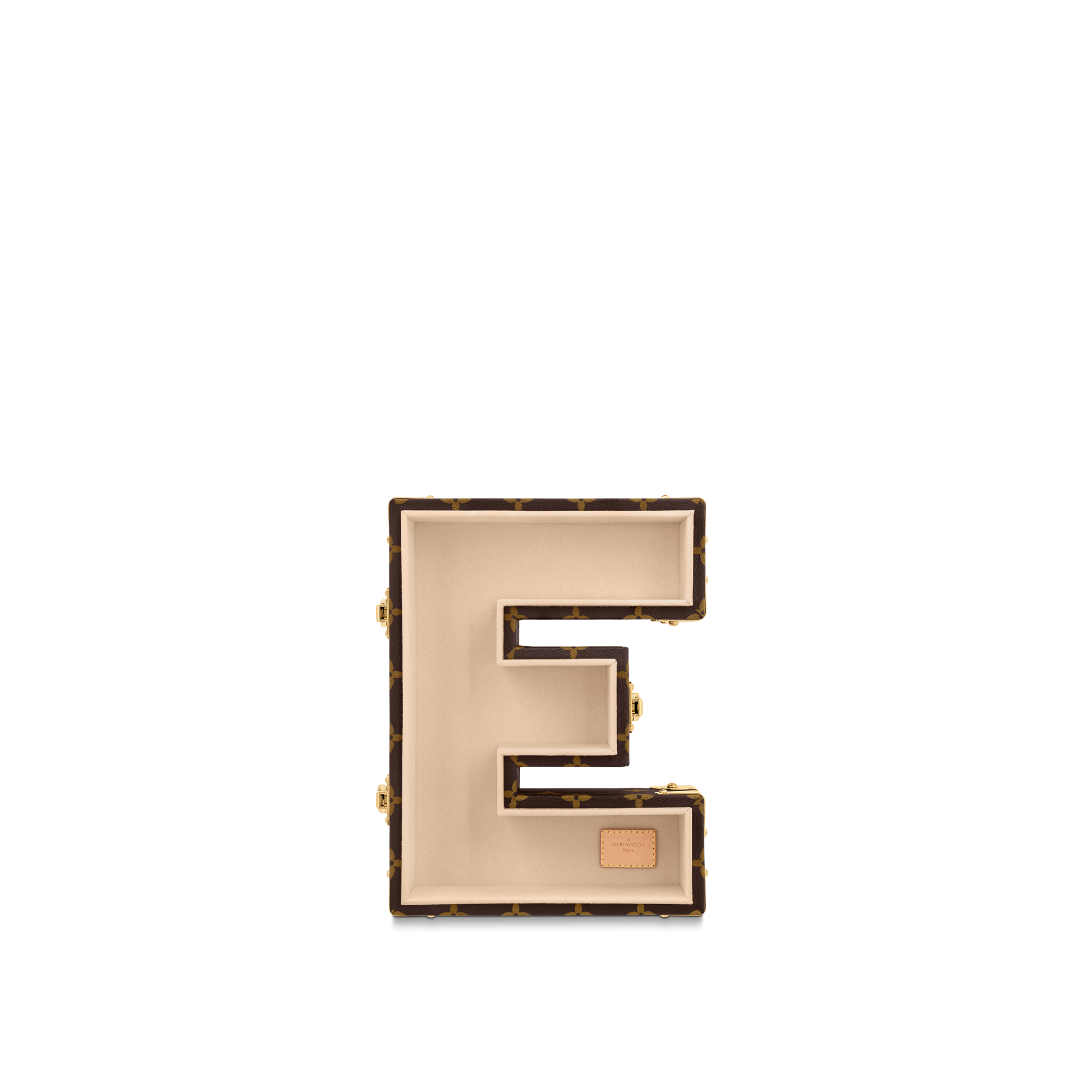 Letter Trunk E Monogram 帆布 in 行李箱、旅行用品及家居精品