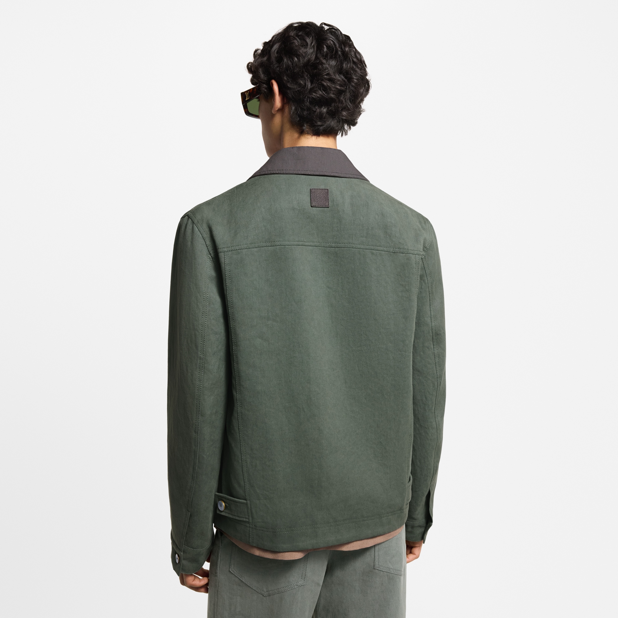 輕盈麻布工裝風外套  in 男士