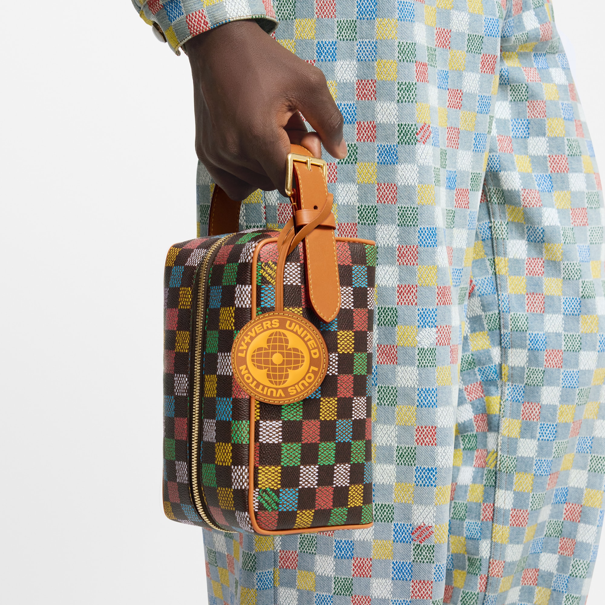 Locker Dopp Kit Damier Ebène 帆布 in 男士