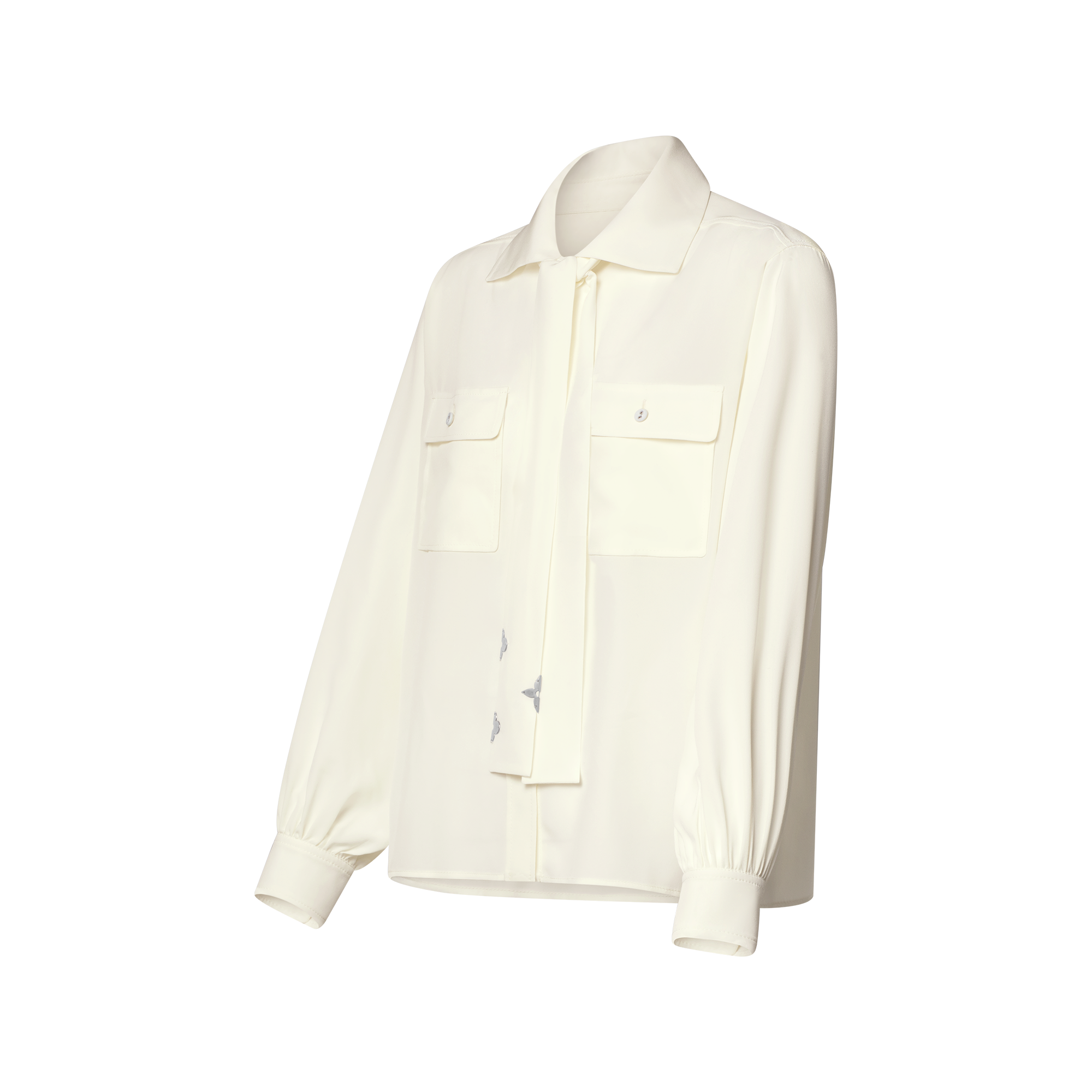 翻蓋口袋 Lavallière 領帶襯衫  in 女士