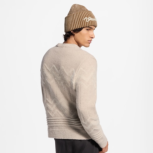 Long-Sleeved Jacquard Signature Pullover in Men's Ready to Wear All Ready to Wear collections by Louis Vuitton (Product zoom)