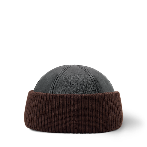 LV Artic Leather & Knit Beanie . in Women's Accessories Hats and Gloves collections by Louis Vuitton (Product zoom)