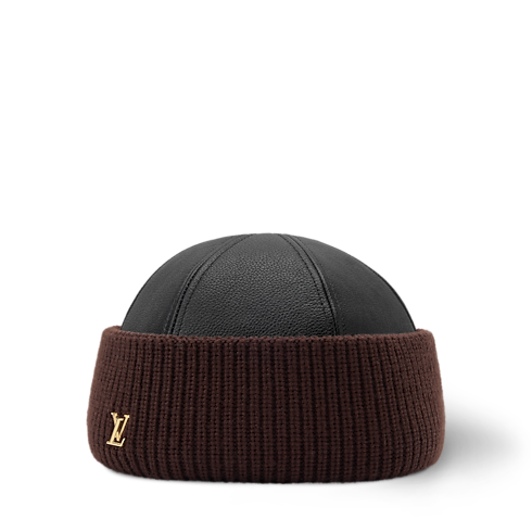 LV Artic Leather & Knit Beanie . in Women's Accessories Hats and Gloves collections by Louis Vuitton (Product zoom)