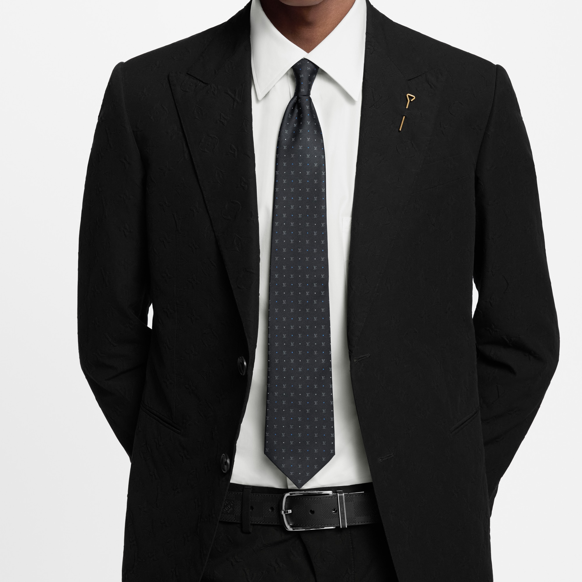 LV Blason Dots Tie . in Men