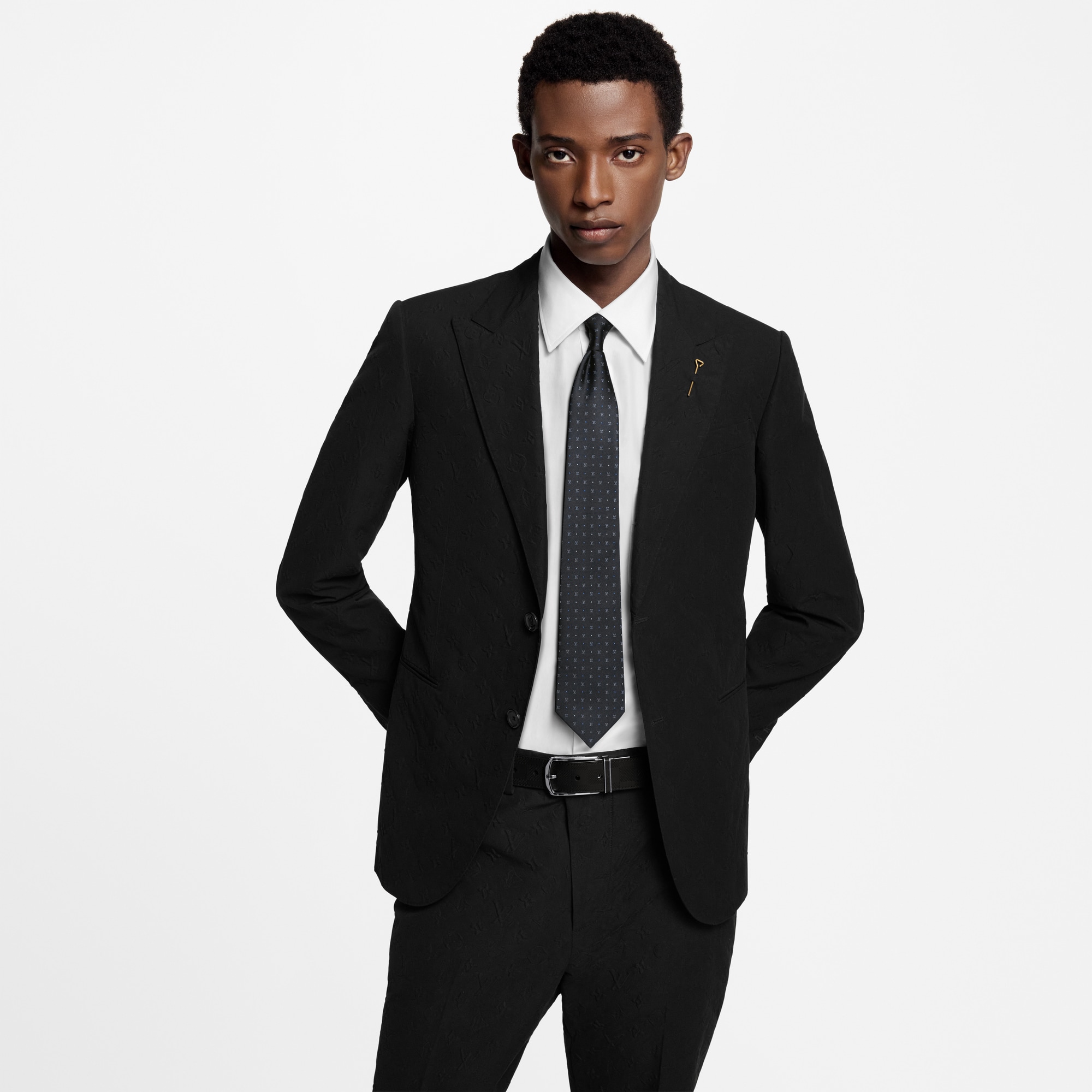 LV Blason Dots Tie . in Men