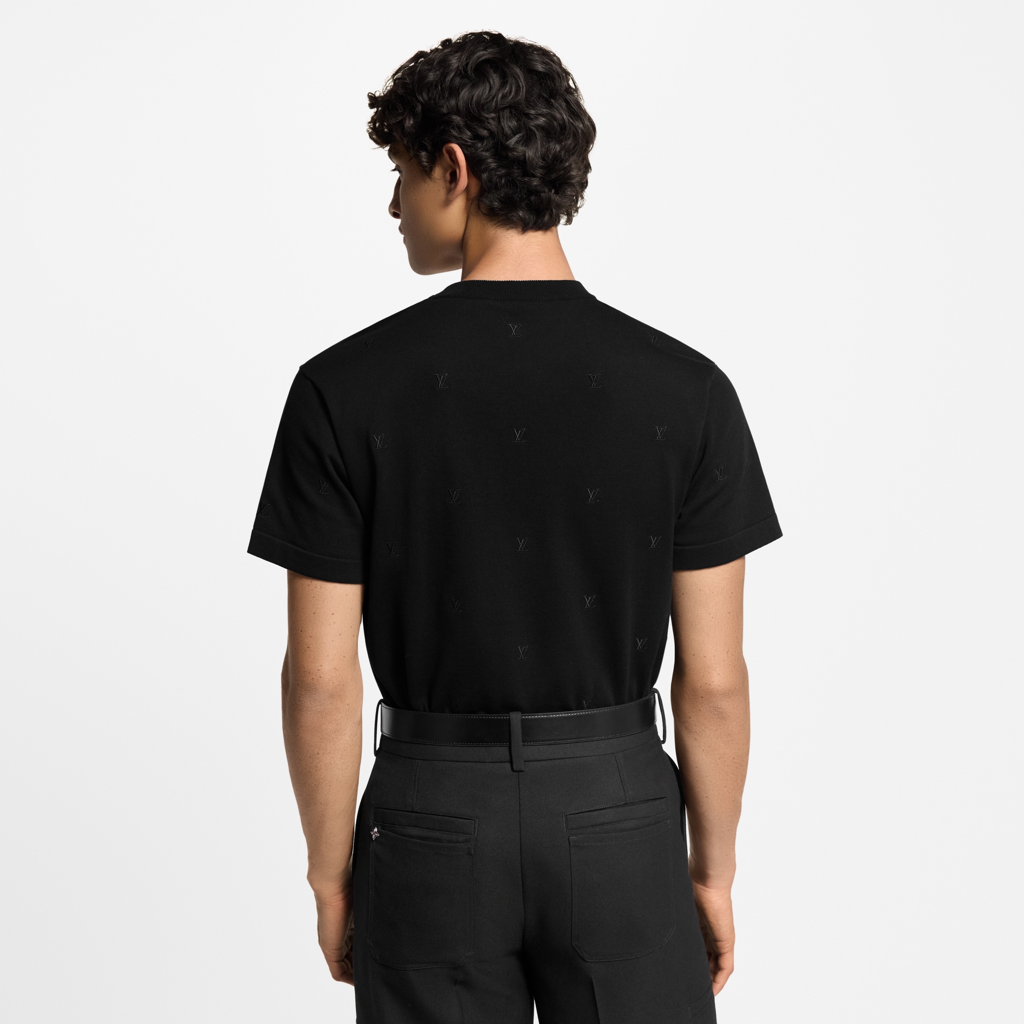 LV Blason 刺繡短袖圓領上衣  in 男士