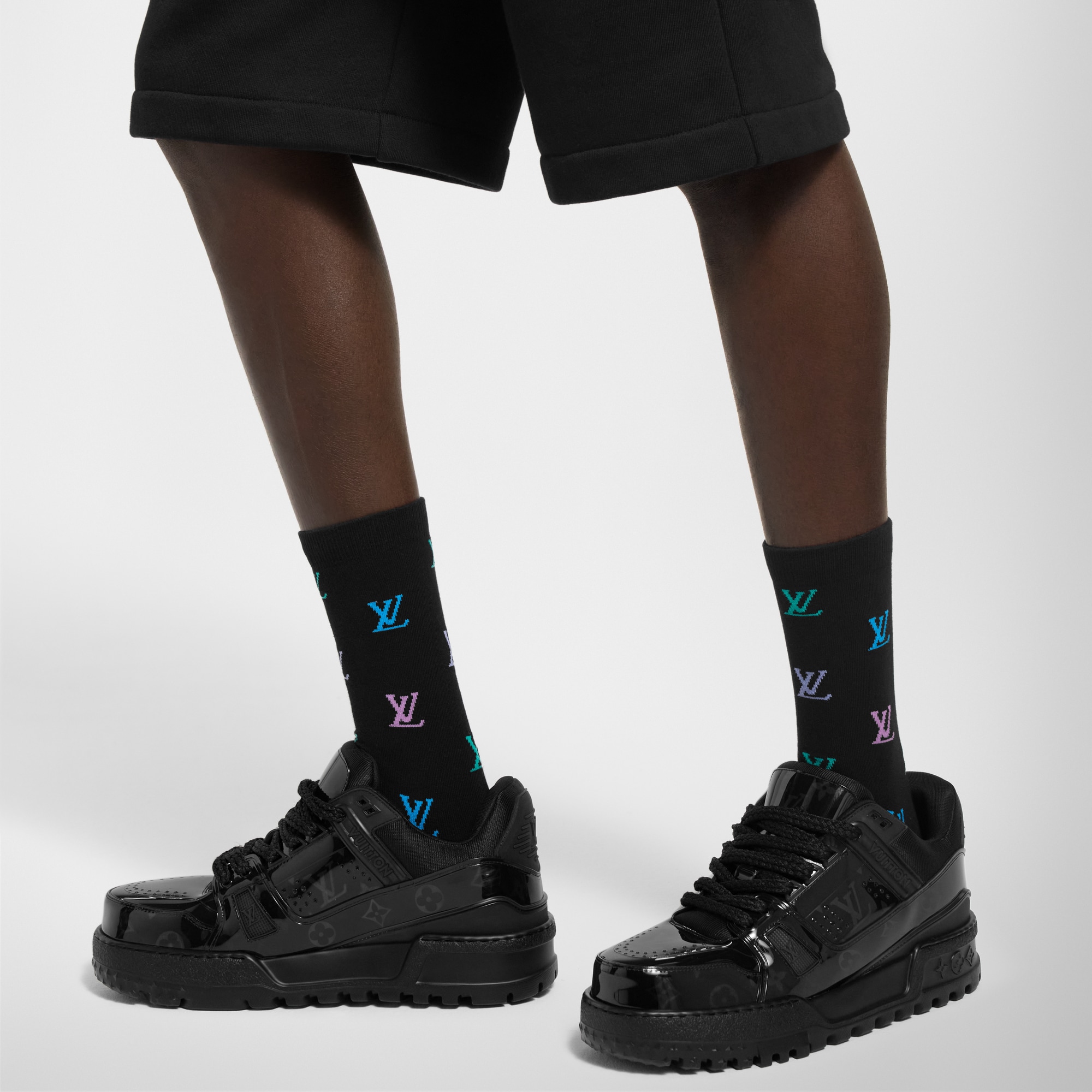 LV Blason Shading Socks . in Men