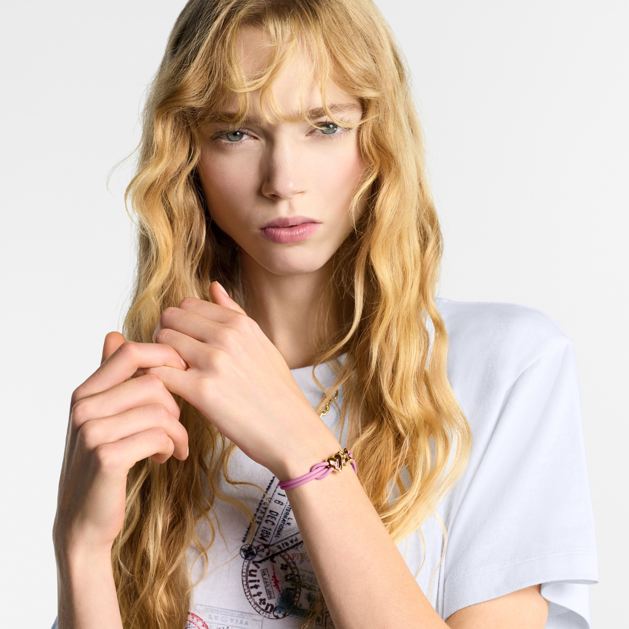 LV Bloom Heart 手環 其他皮革 in 女士