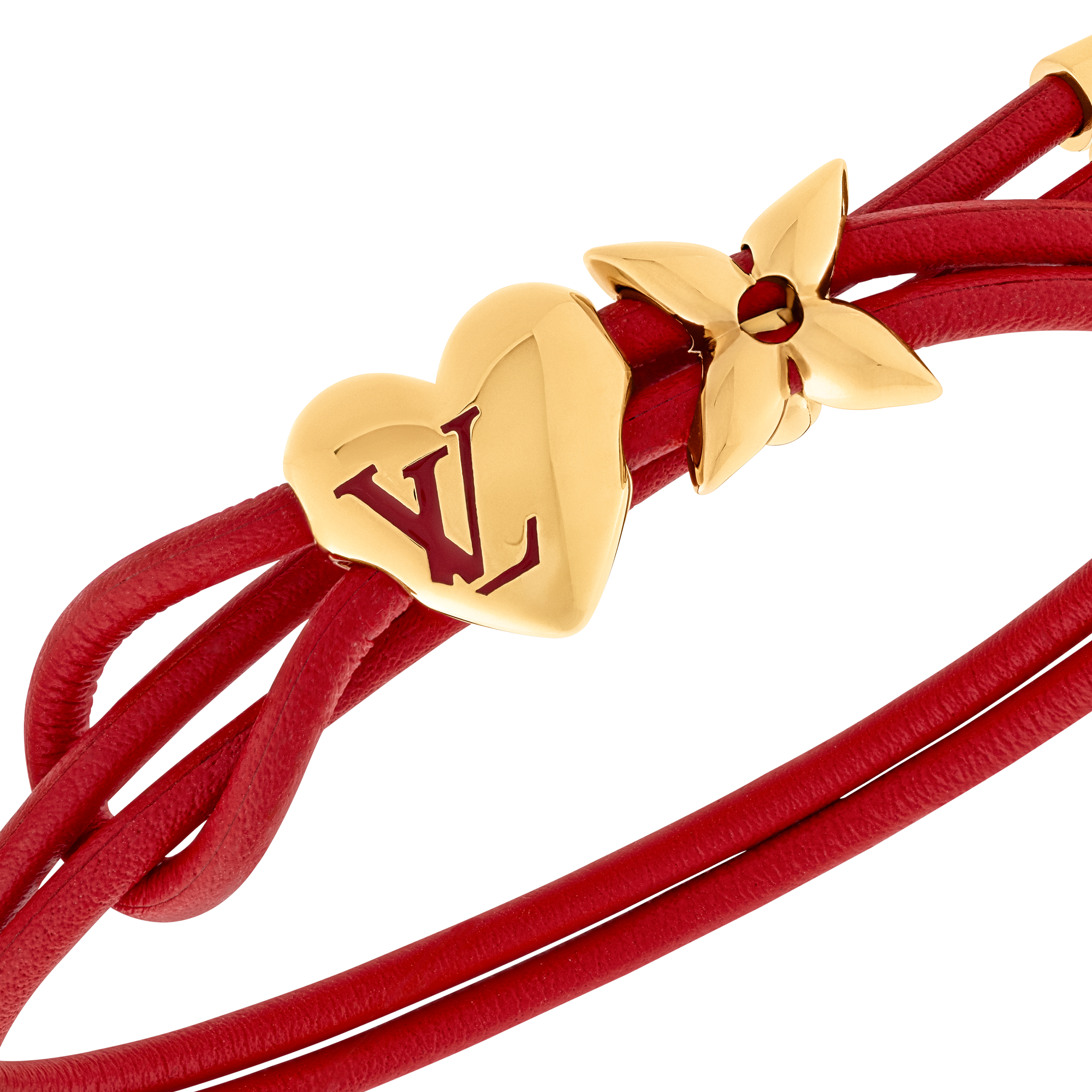 LV Bloom Heart 手環 其他皮革 in 女士