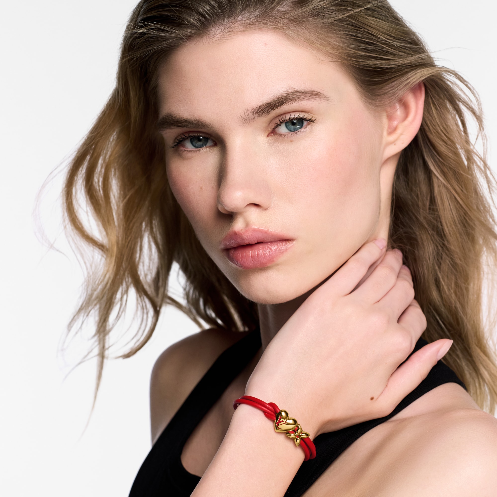 LV Bloom Heart 手環 其他皮革 in 女士