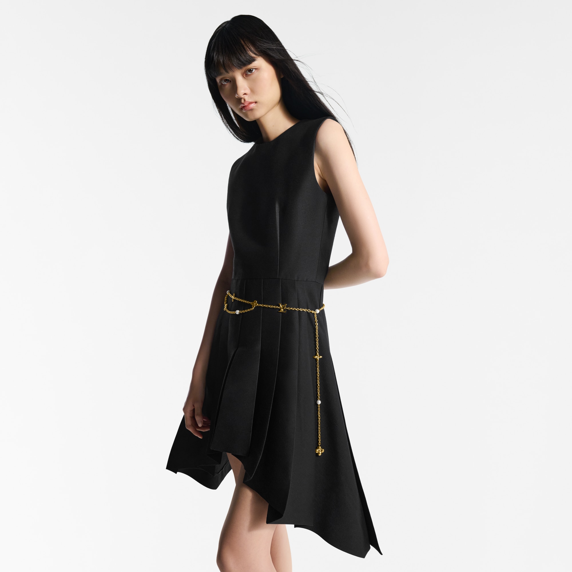 LV Chain Pearl Belt  in Women