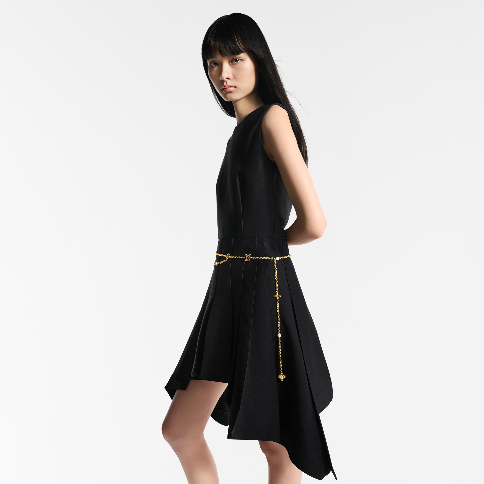 LV Chain Pearl Belt  in Women