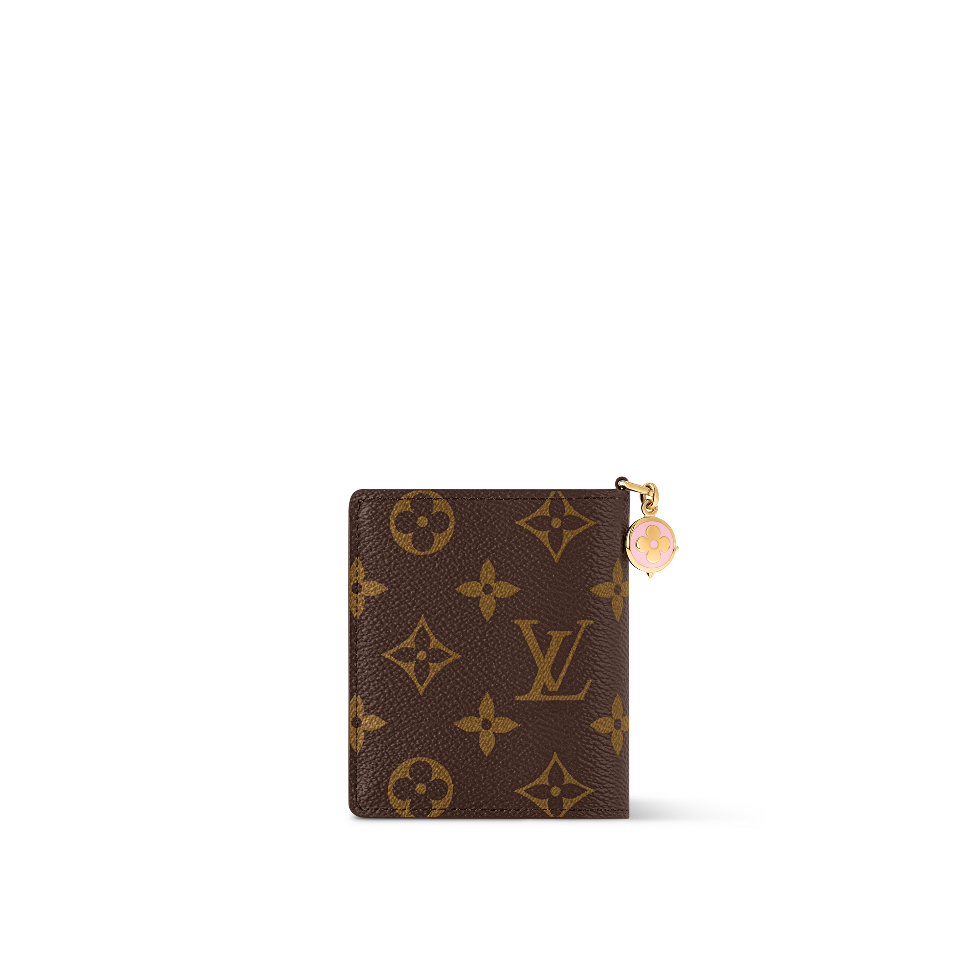 LV Charms Pocket Wallet Monogram Canvas in Women
