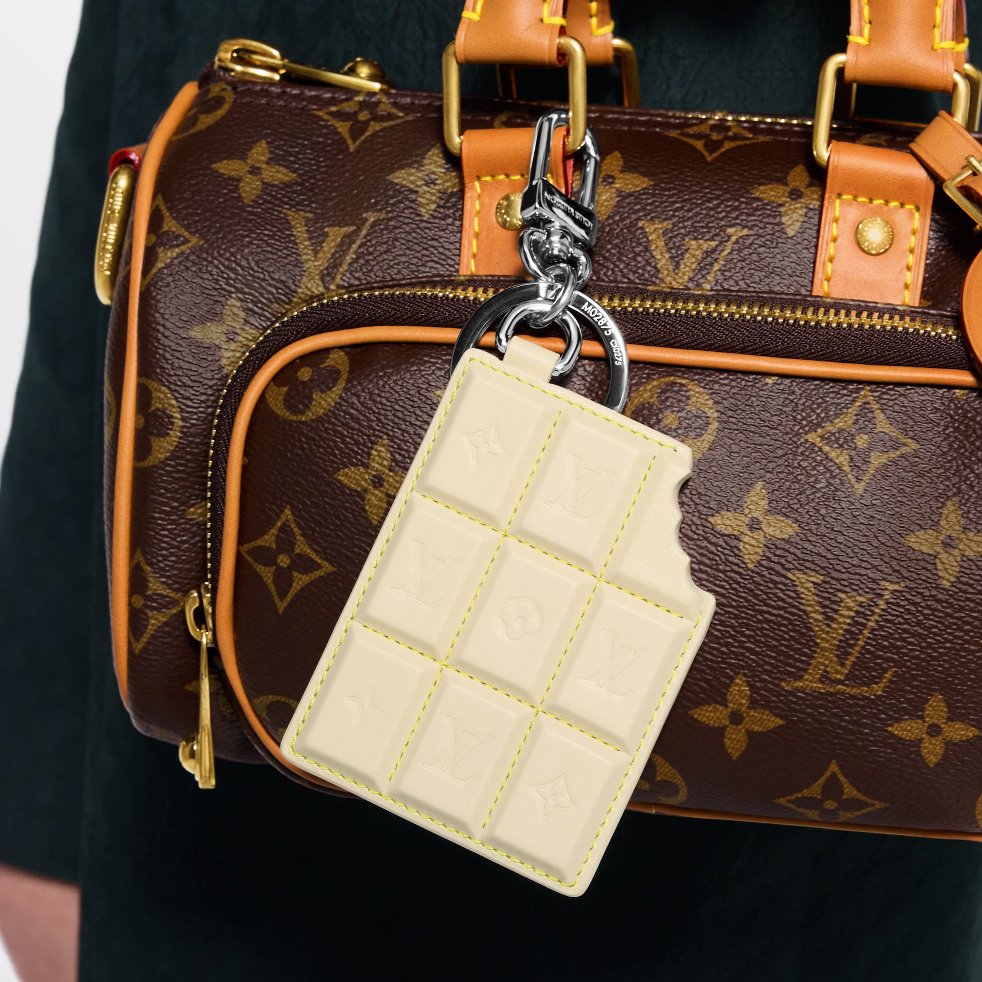 LV Chocolate Bar Key Holder and Bag Charm . in Men