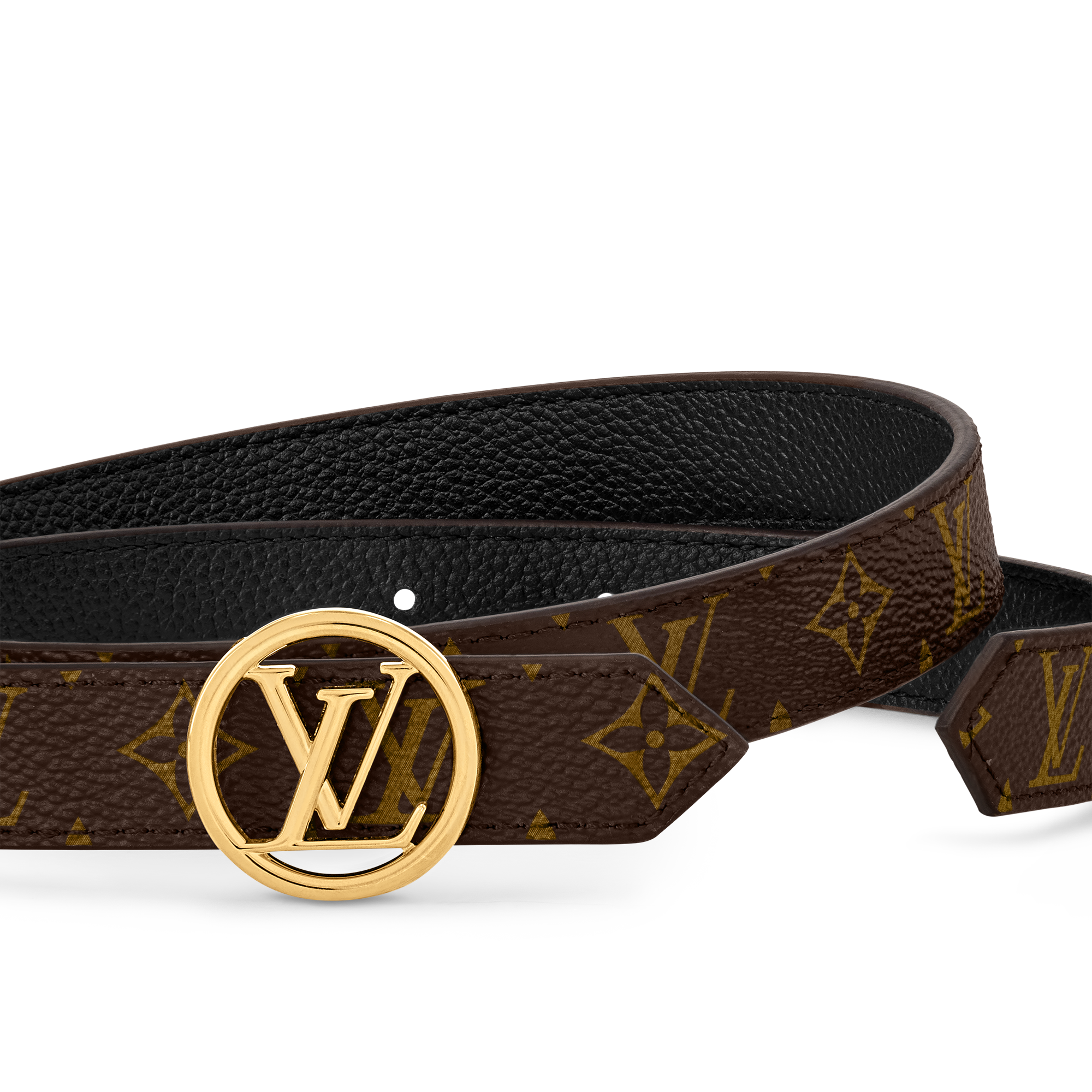 LV Circle 20mm Reversible Belt Monogram Canvas in Women
