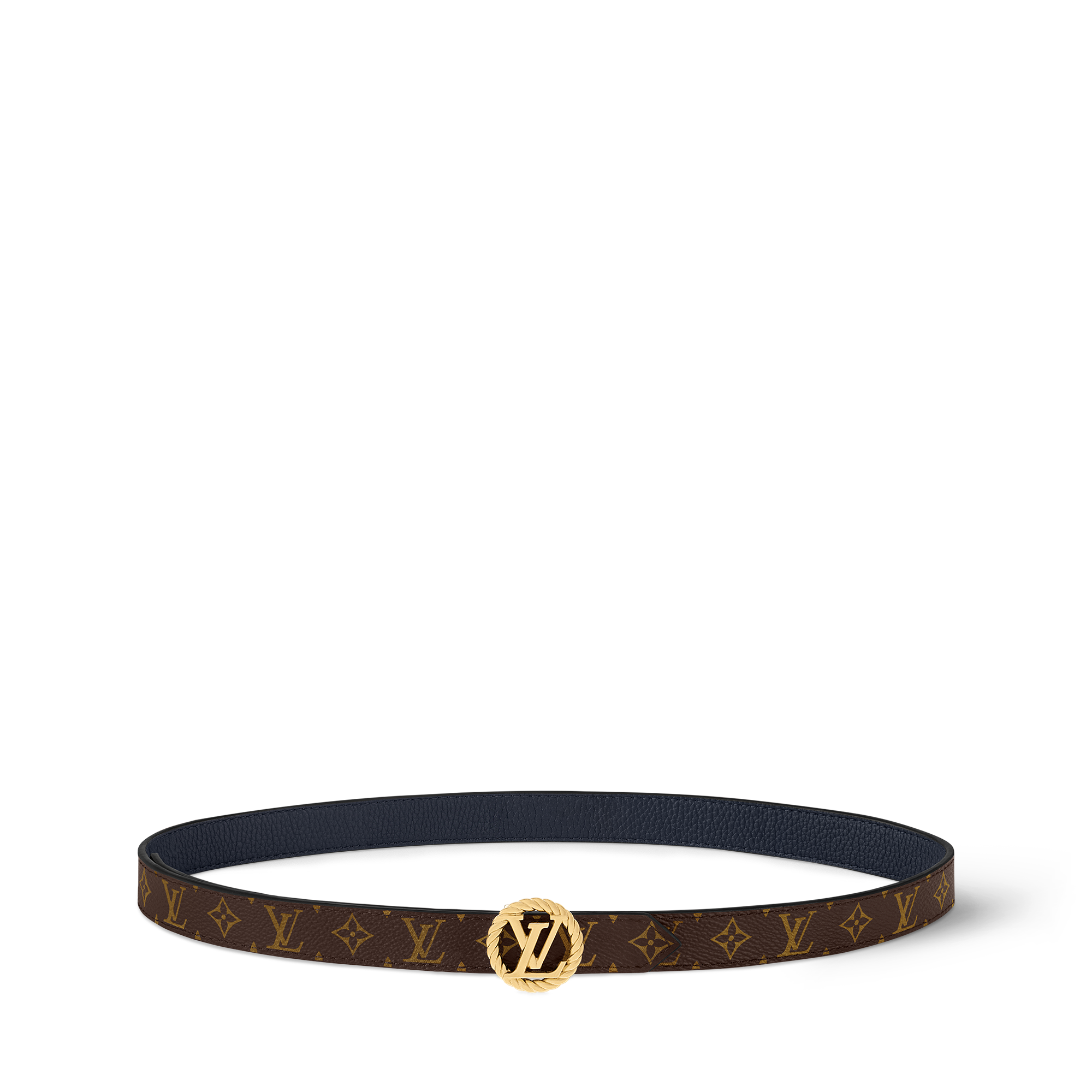 LV Circle Nautical 20mm Reversible Belt Monogram Canvas in Women