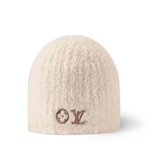 LV Cozy Beanie side view