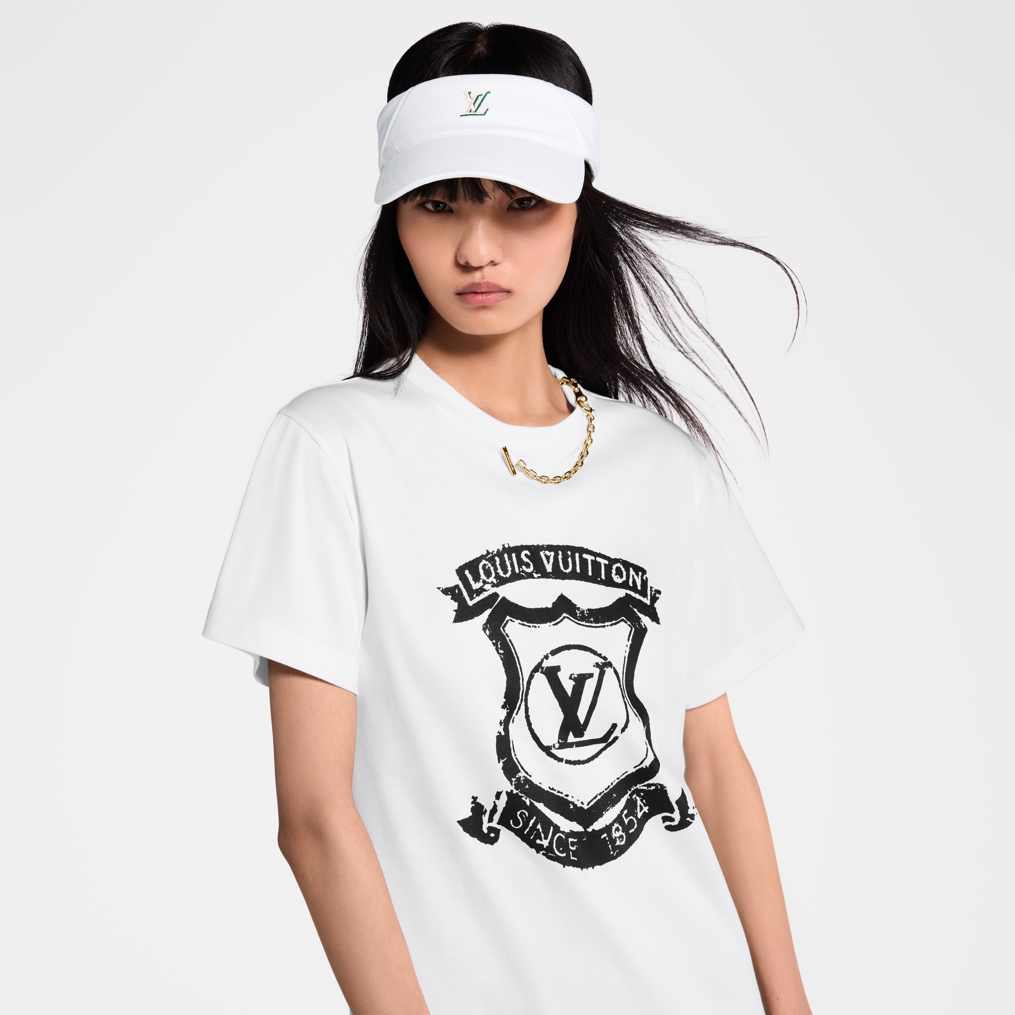 LV 徽章 T 恤連身裙  in 女士