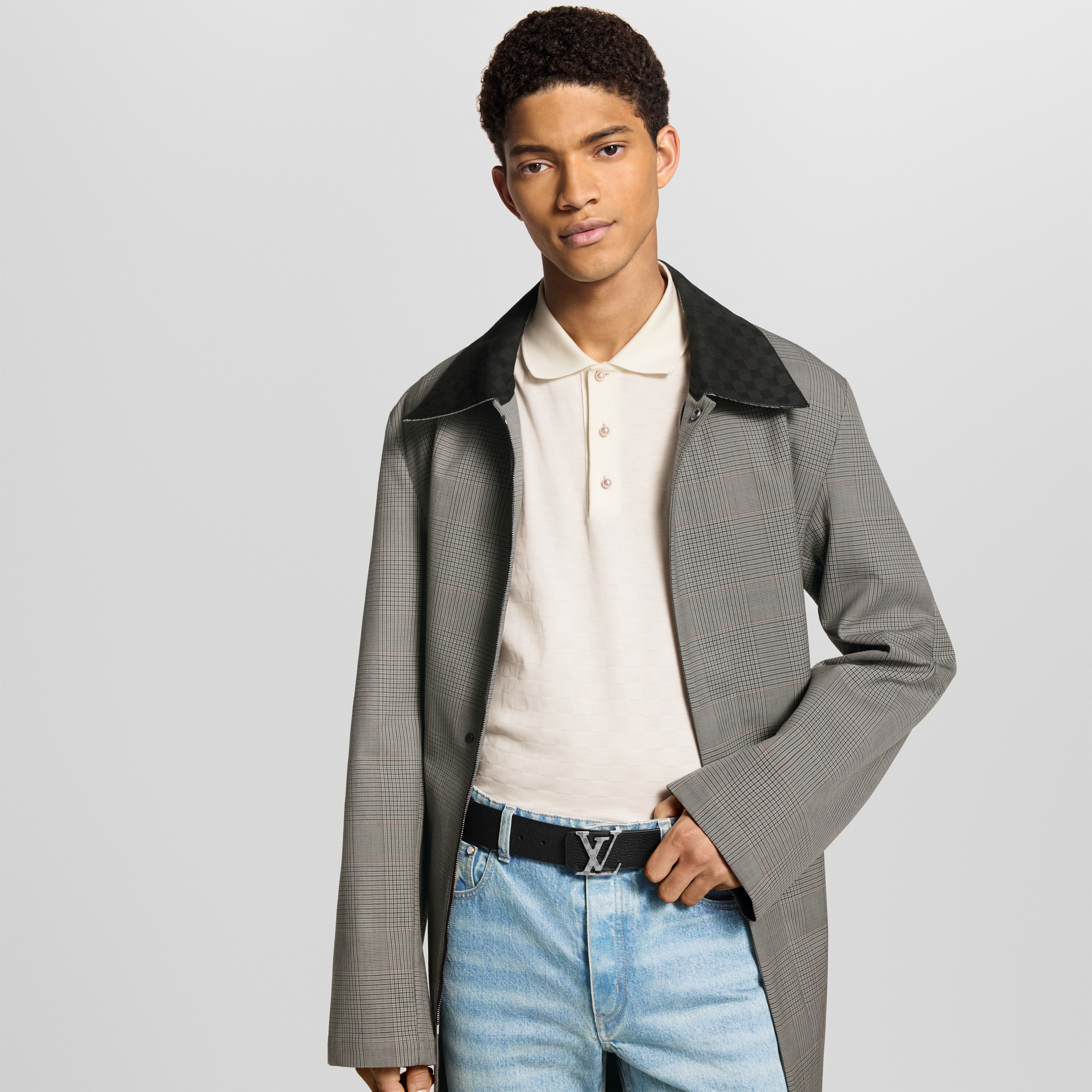 LV Damier 40毫米雙面皮帶  in 男士