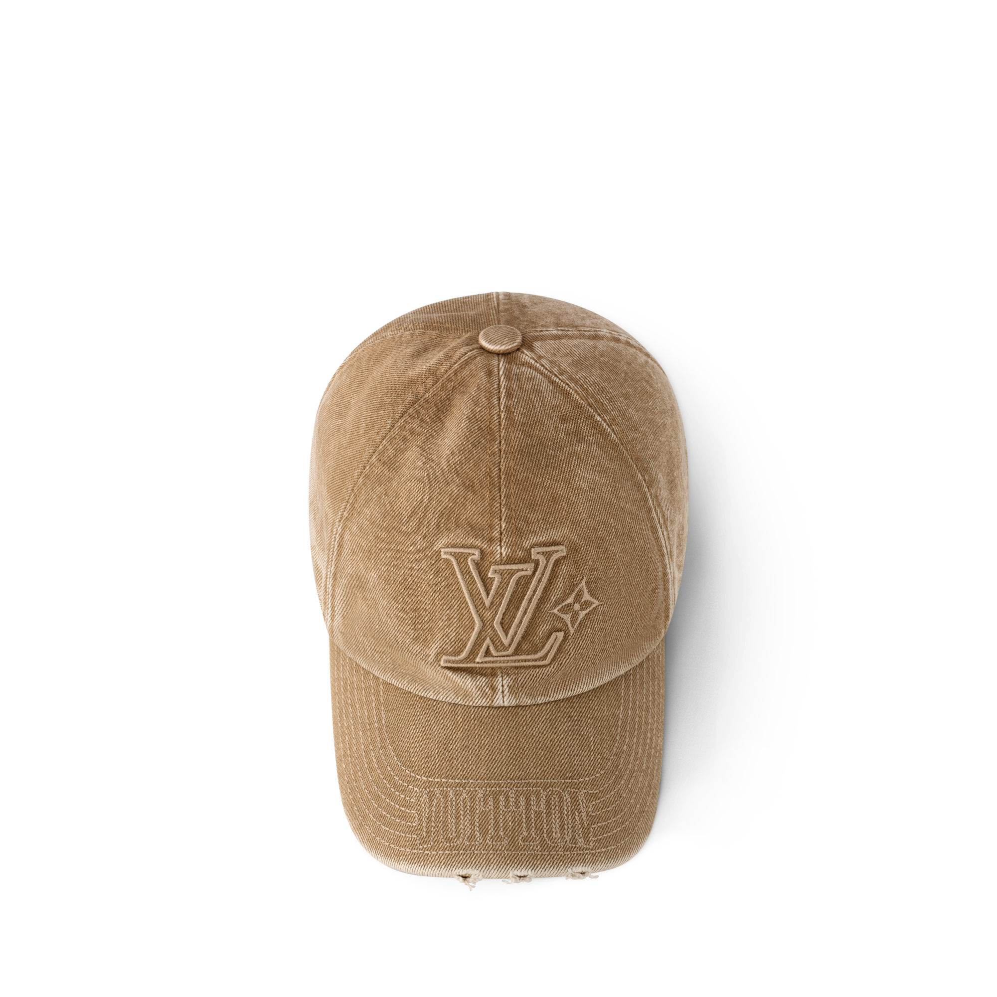 LV Denim Washed Cap . in Men