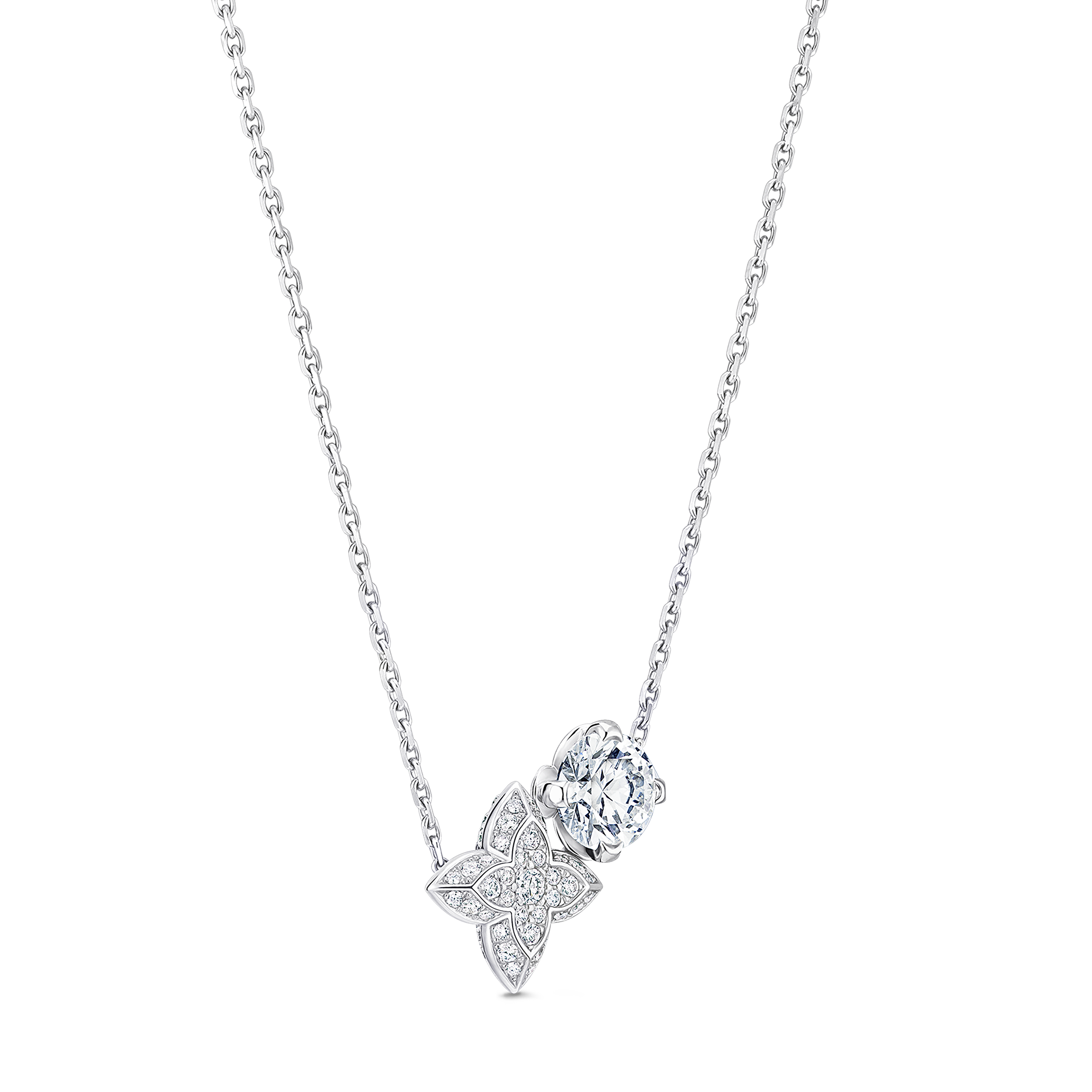 LV Diamonds Double Pendant, Round Brilliant cut  in Jewellery