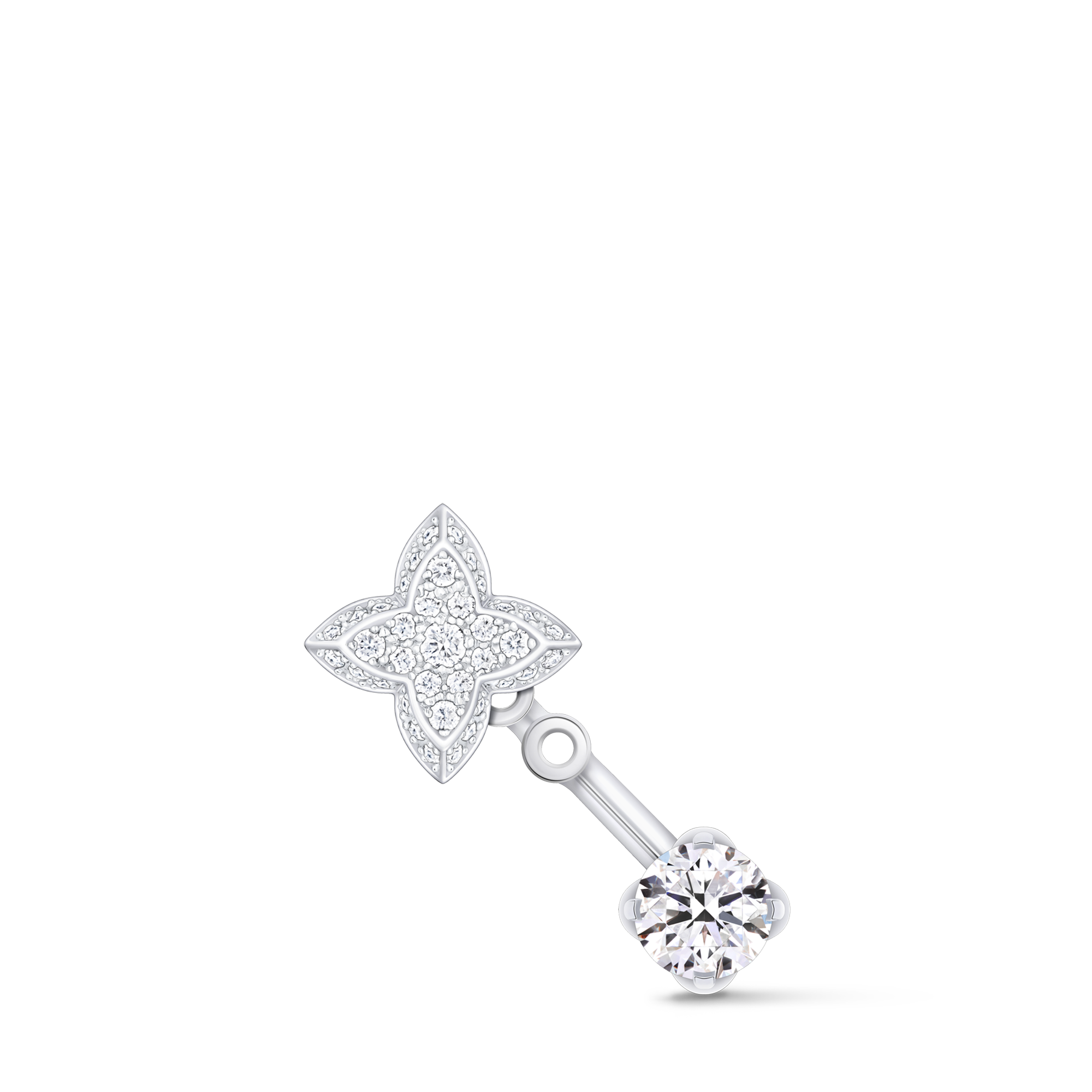 LV Diamonds Double Stud, Round Brilliant cut - per unit  in Jewellery