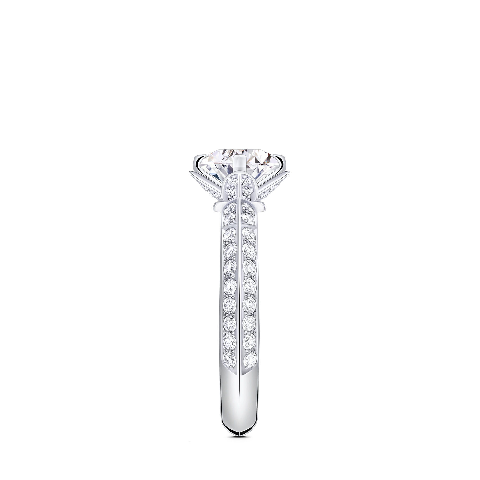 LV Diamonds Pavé Solitaire, Round Brilliant cut  in Jewellery
