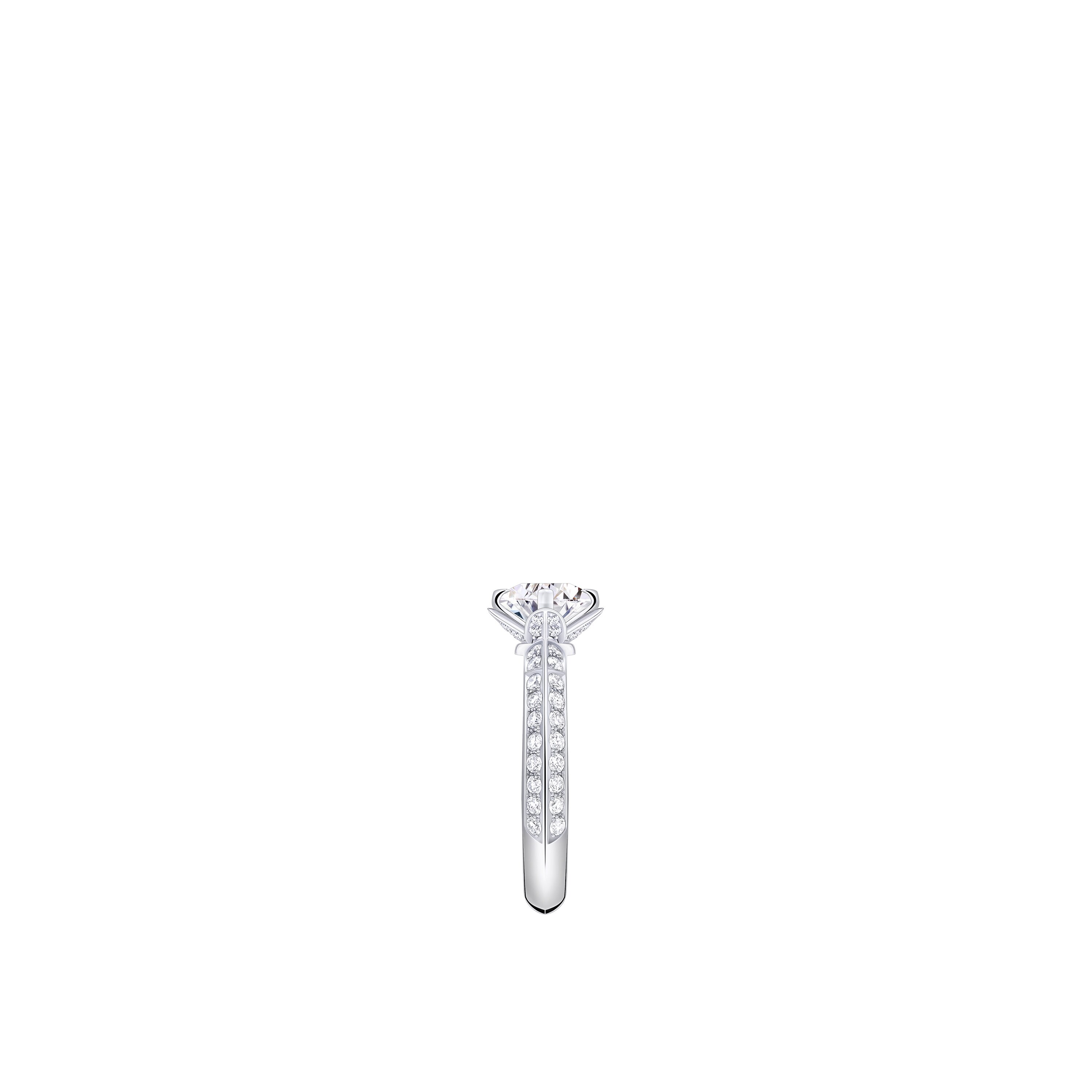 LV Diamonds Pavé Solitaire, Round Brilliant cut  in Jewellery