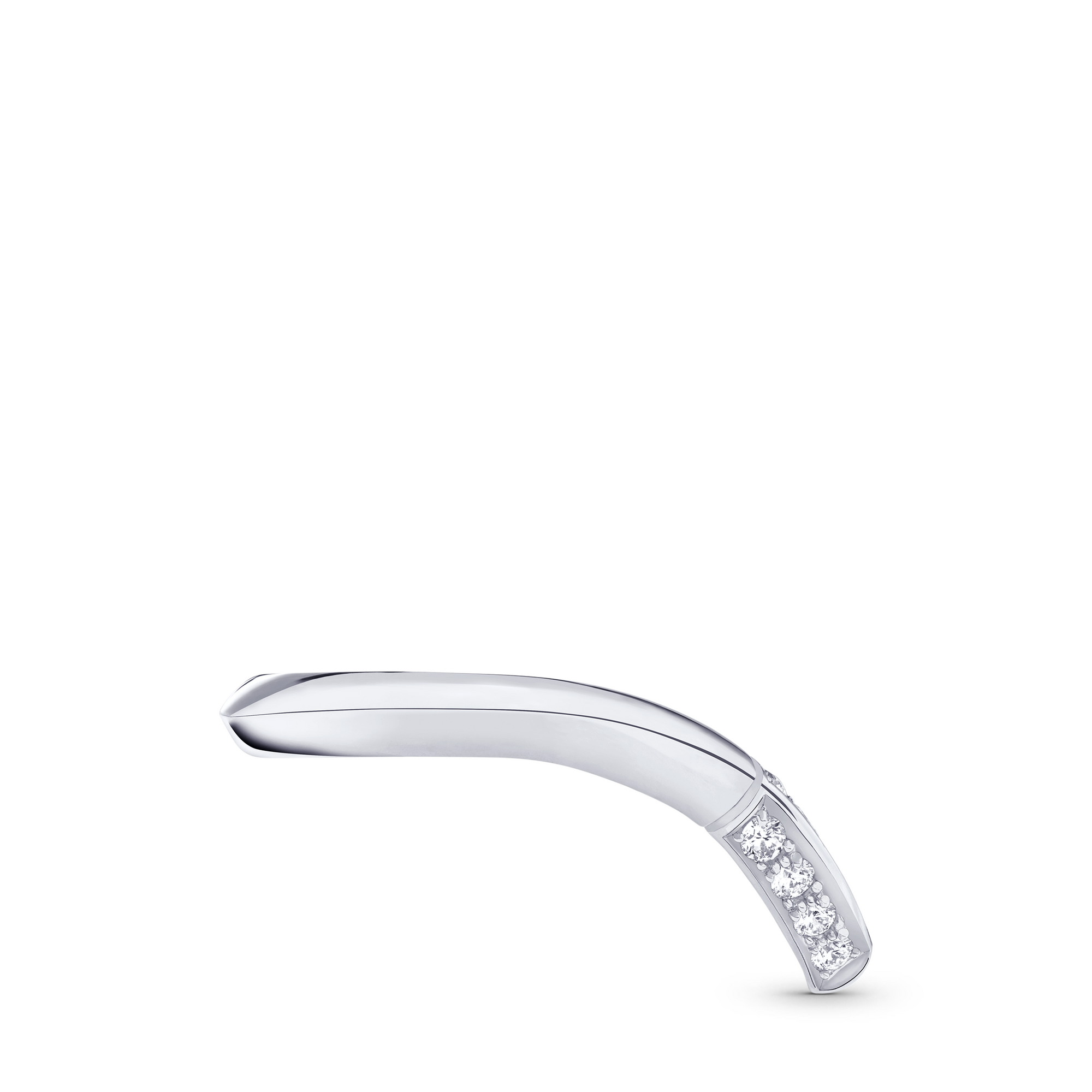 LV Diamonds Pavé V Ring, Platinum  in Jewellery