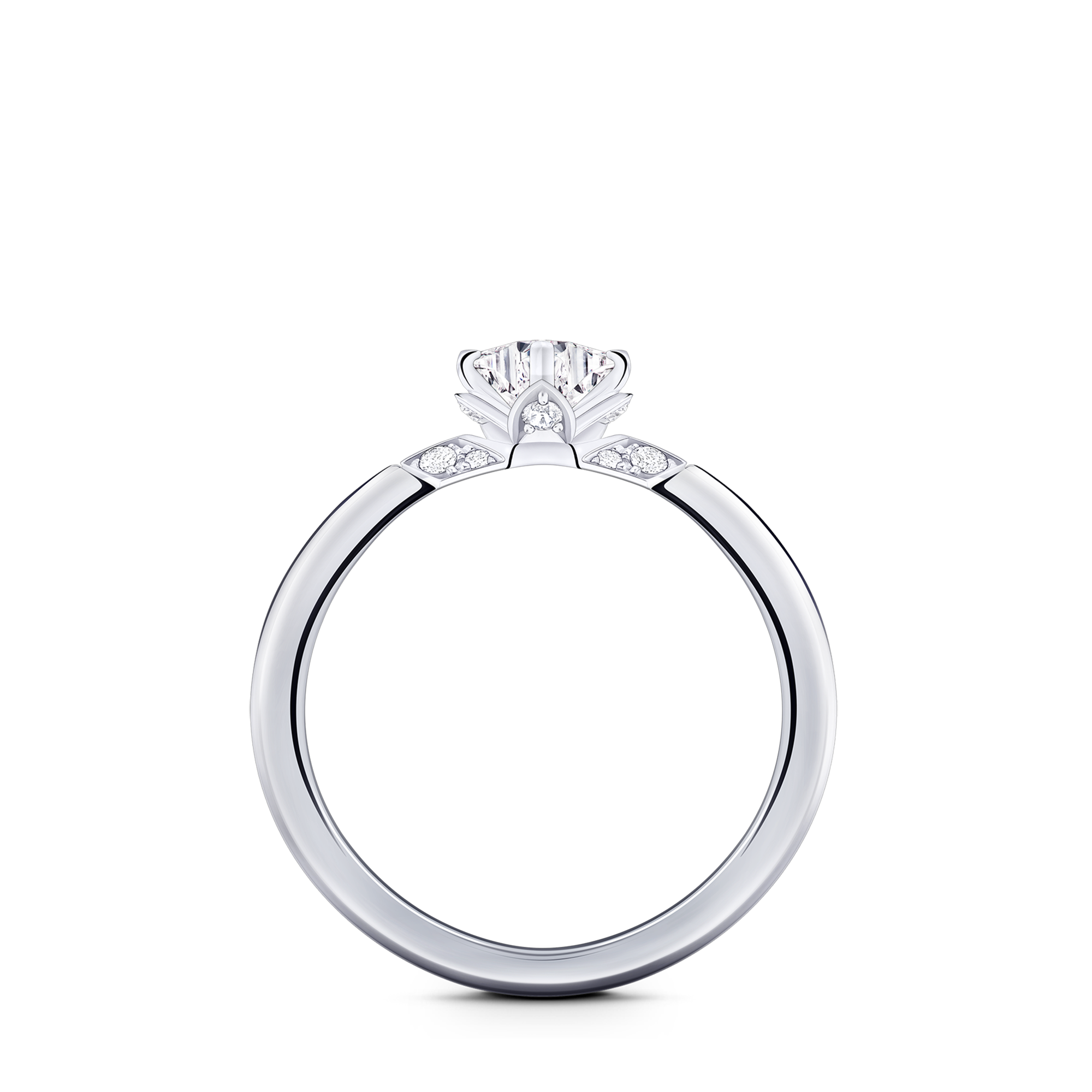 LV Diamonds Solitaire 戒指 - 配 LV Monogram Star 切割鑽石  in 珠寶系列