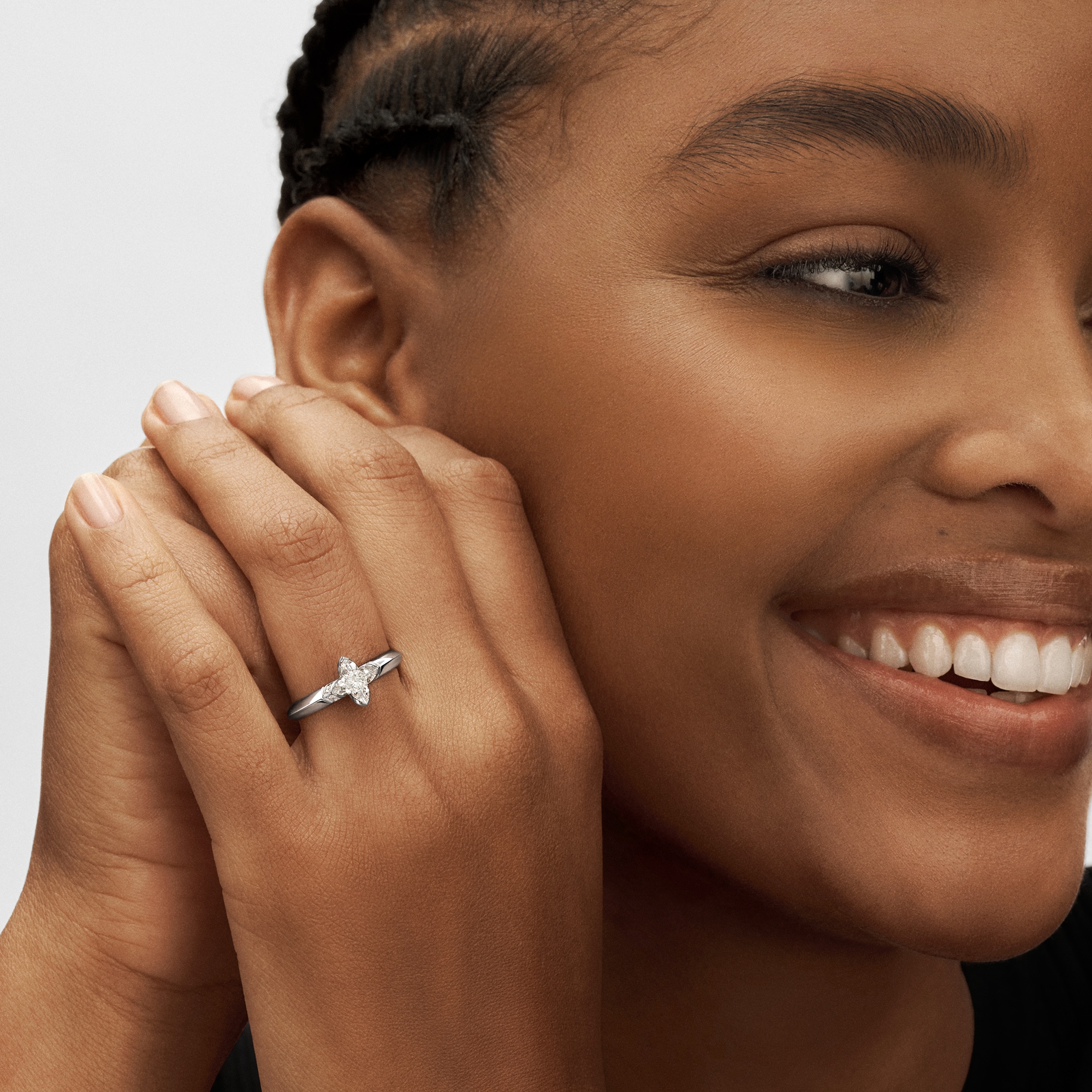 LV Diamonds Solitaire 戒指 - 配 LV Monogram Star 切割鑽石  in 珠寶系列