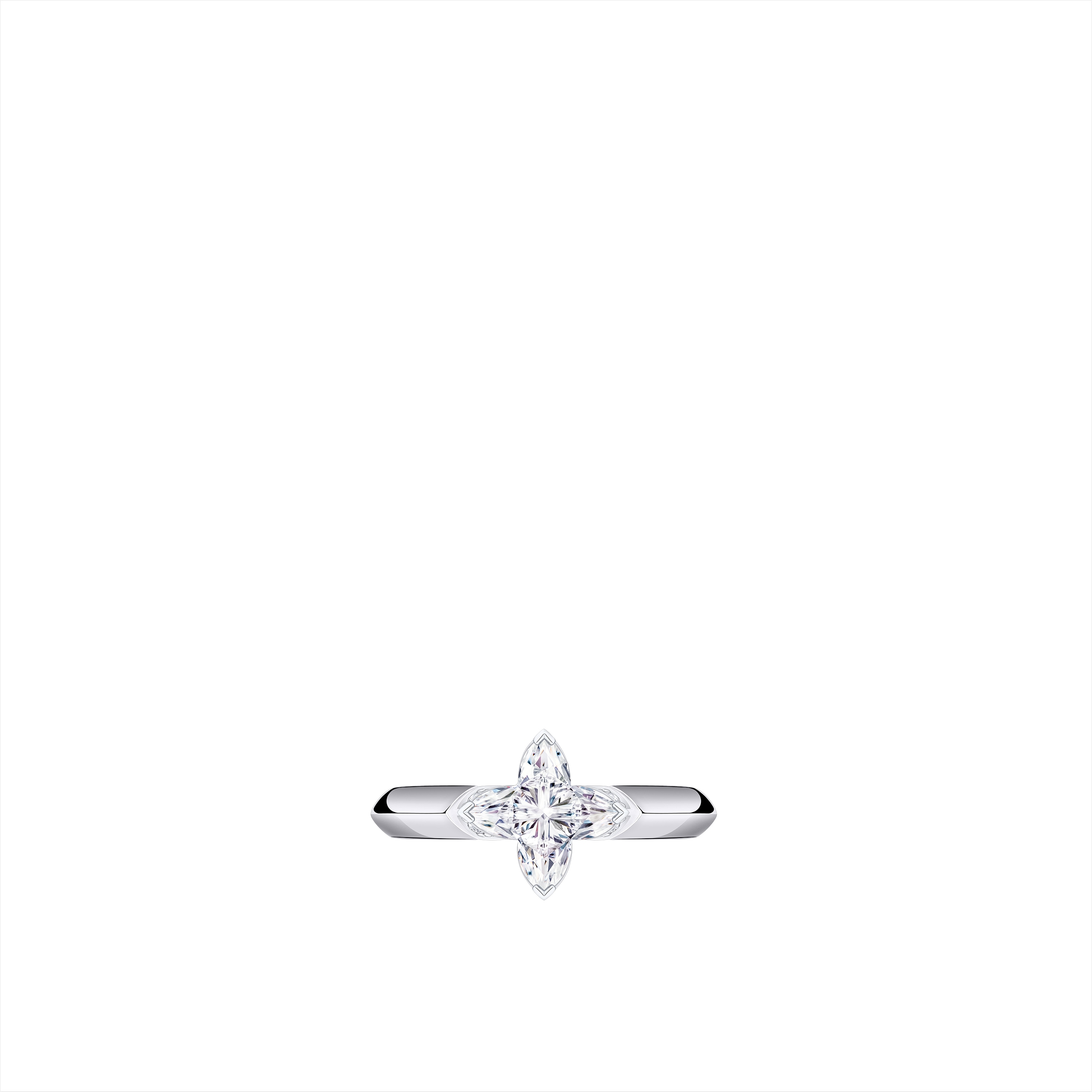 LV Diamonds Solitaire 戒指 - 配 LV Monogram Star 切割鑽石  in 珠寶系列