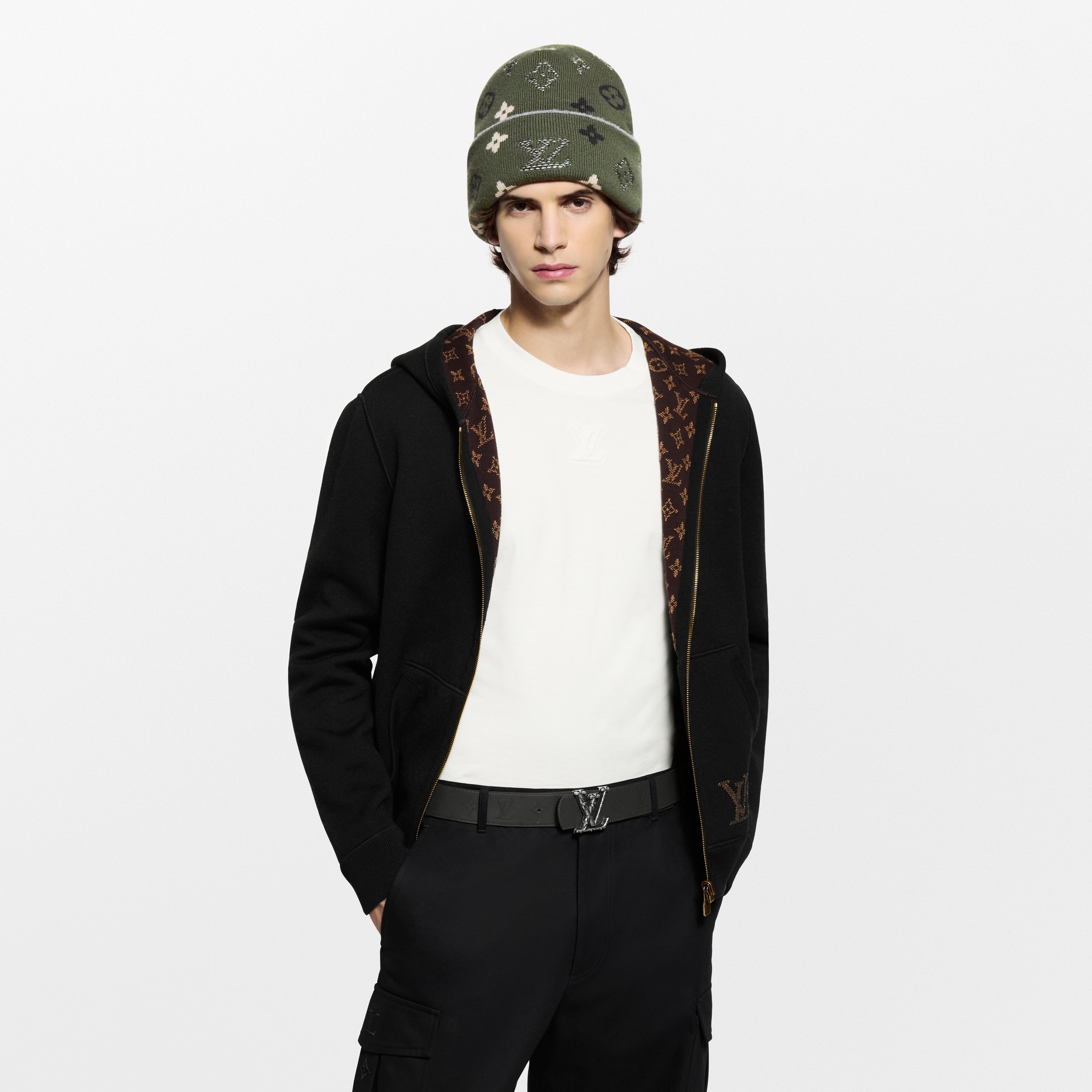 LV Dimension Drift 40毫米雙面皮帶  in 男士