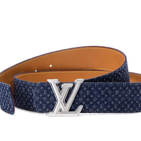 LV Dimension Monogram Reflective Denim 40mm Reversible Belt Monogram Denim in Men's Accessories Belts collections by Louis Vuitton (Product zoom)