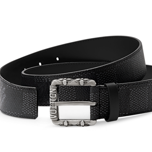 LV Drift Damier Heritage 35mm Belt detail view