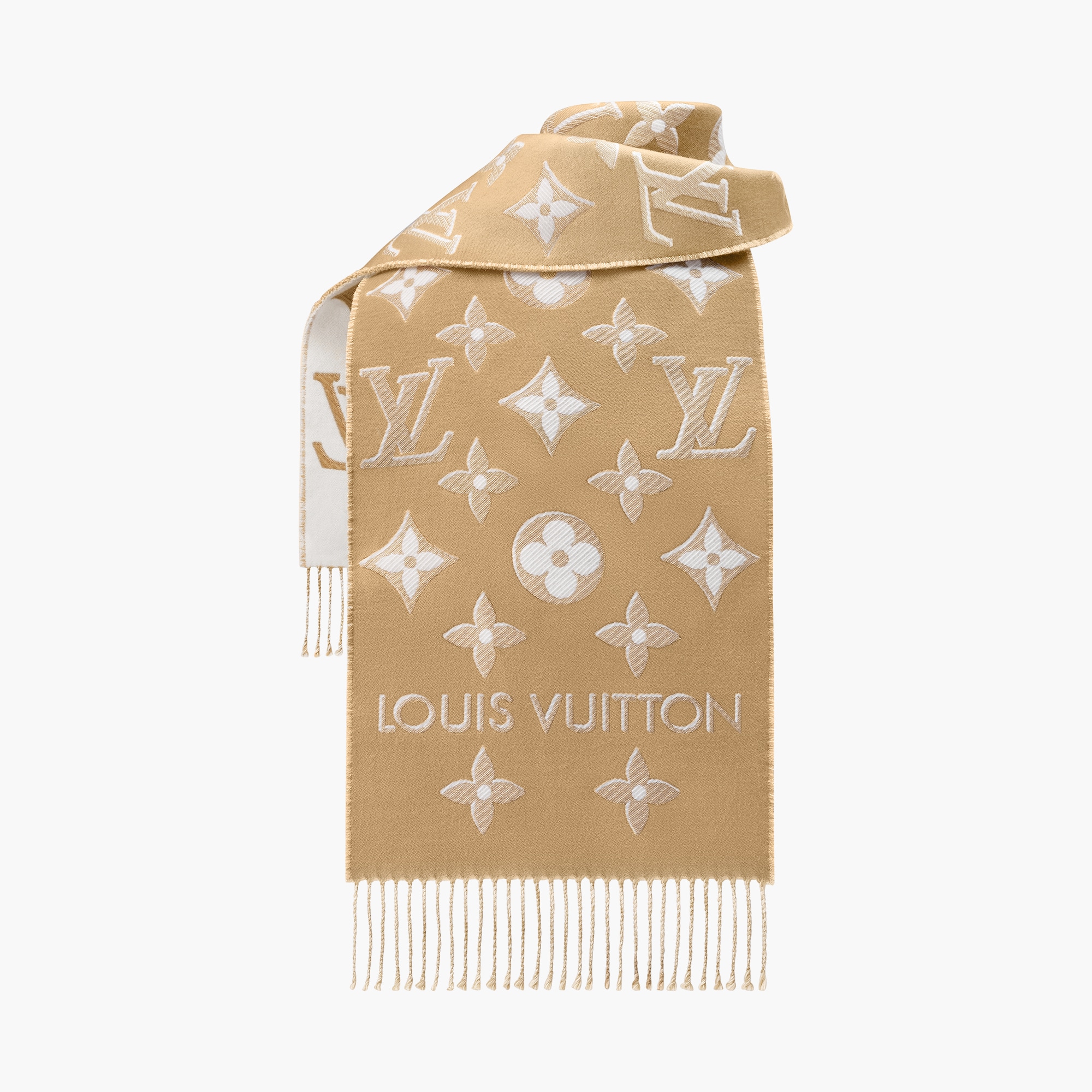 LV Essential Shine Scarf Beige Scarf M78160 Louis Vuitton