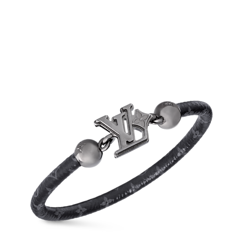 LV Flower Bracelet Monogram Eclipse Canvas in Men's Fashion Jewellery Bracelets for Men collections by Louis Vuitton (Product zoom)