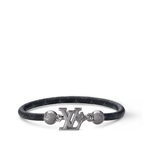 LV Flower Bracelet Monogram Eclipse Canvas in Men's Fashion Jewellery Bracelets for Men collections by Louis Vuitton (Product zoom)